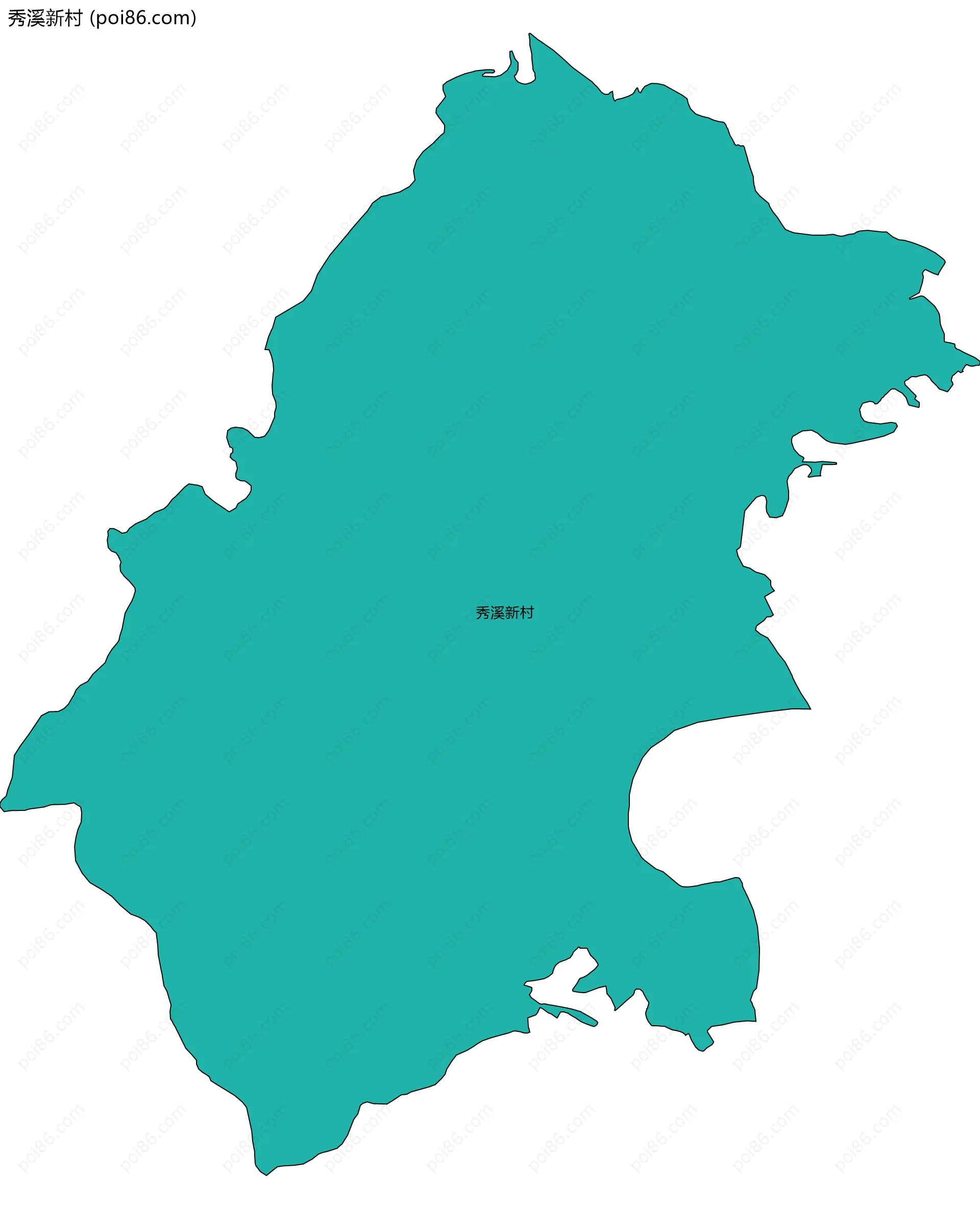 秀溪新村边界地图