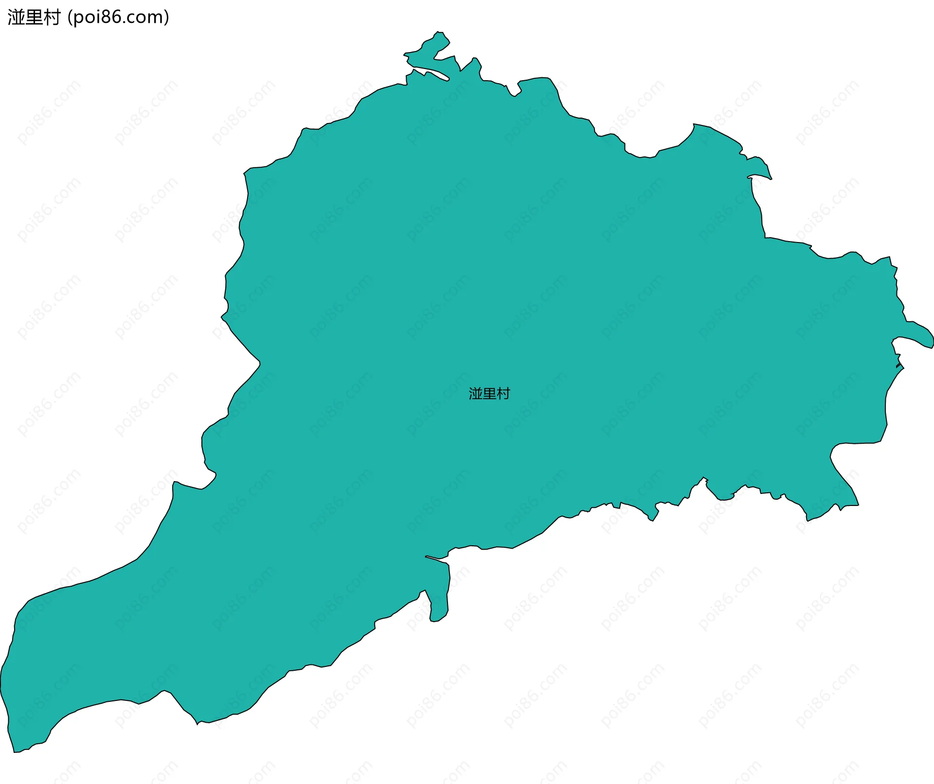 湴里村边界地图