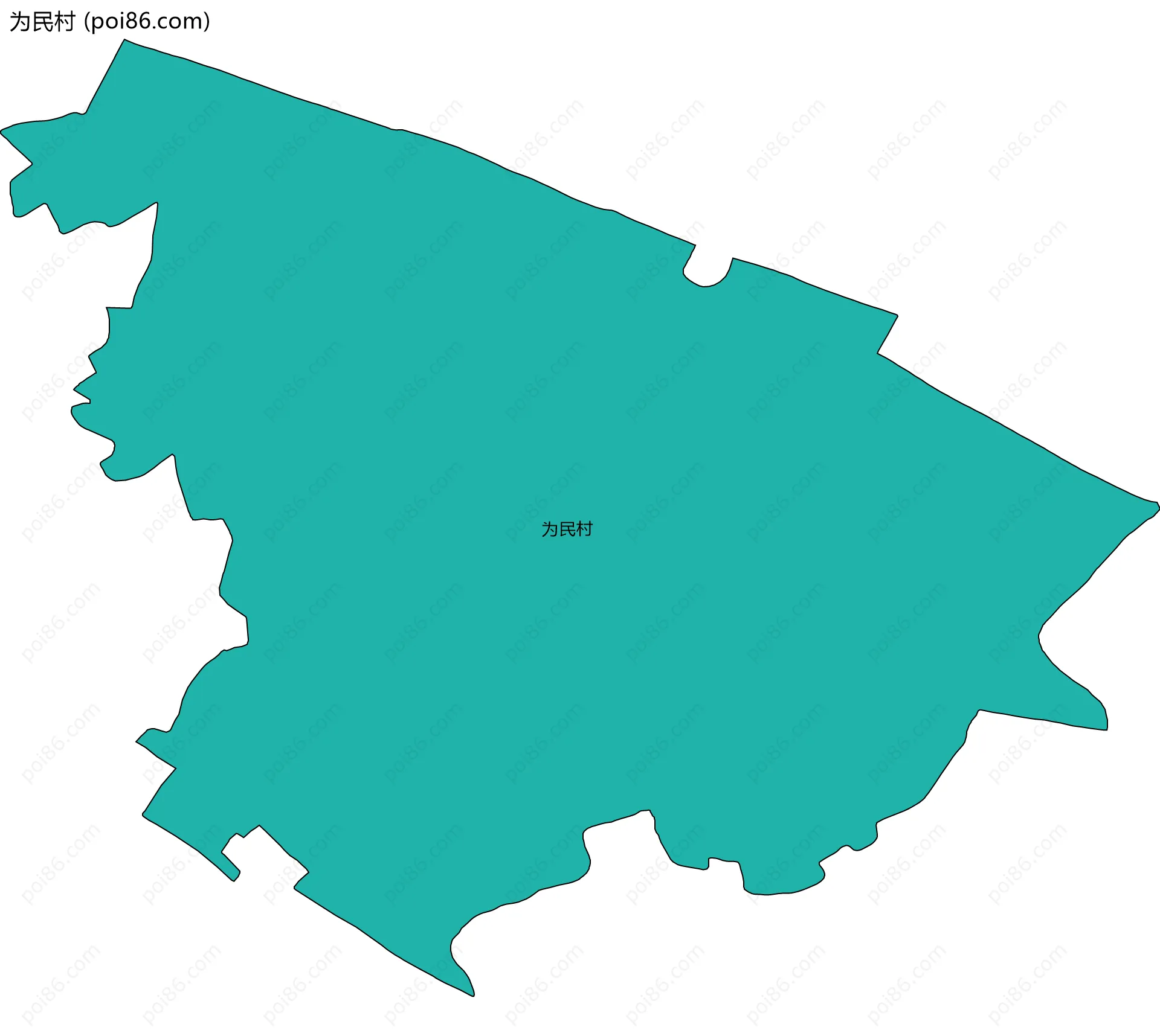 为民村边界地图