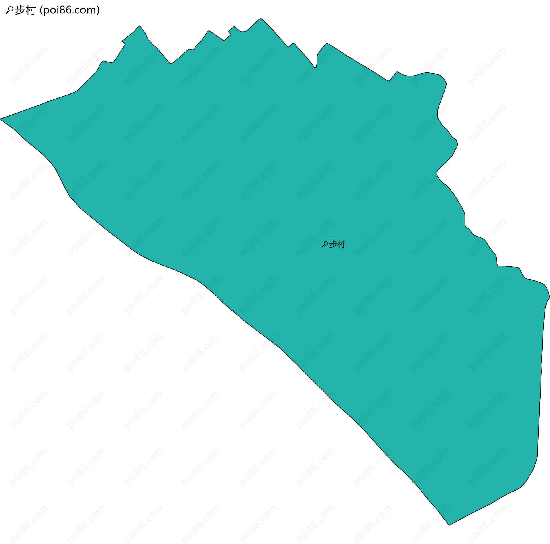 步村边界地图