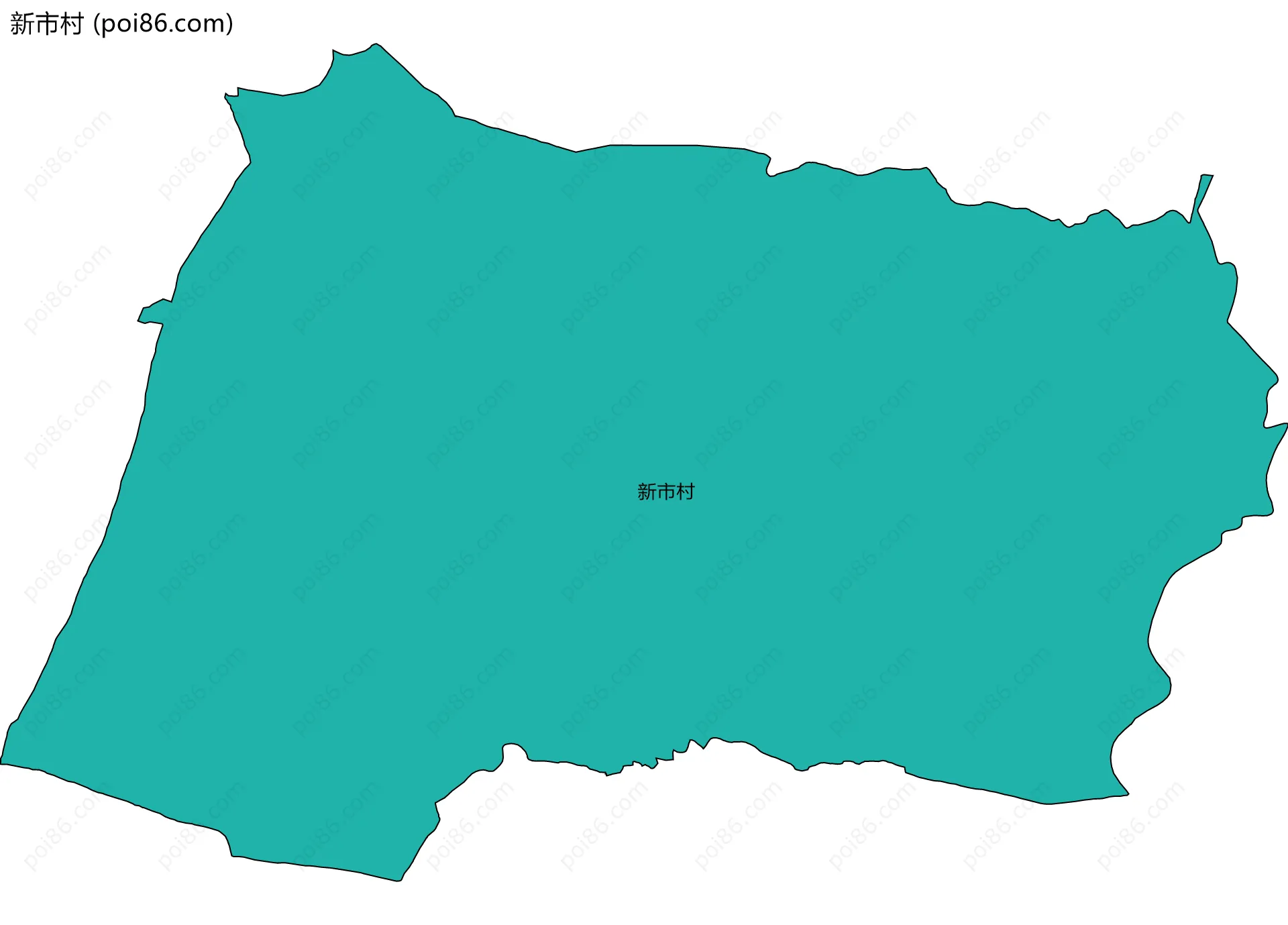 新市村边界地图