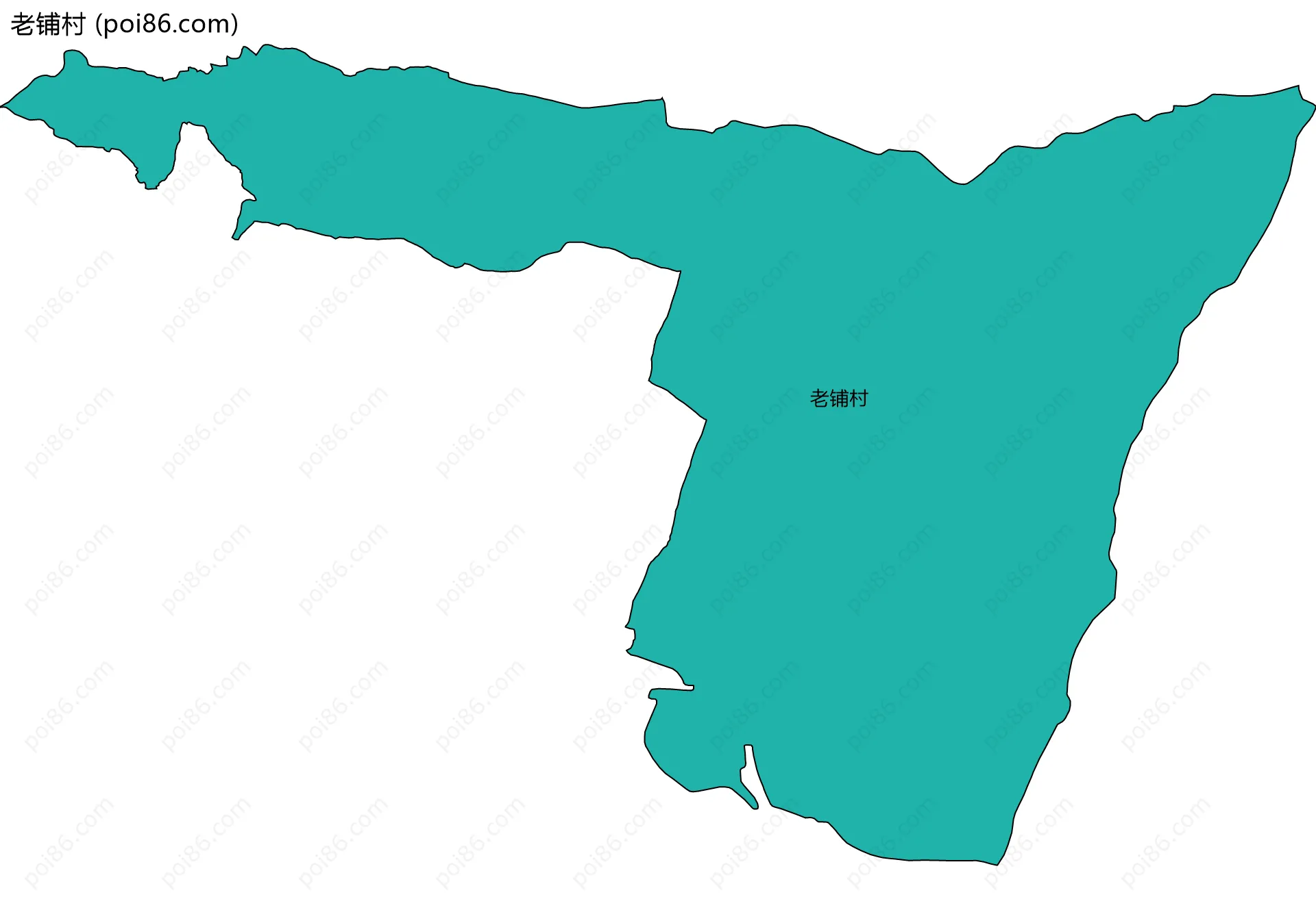 老铺村边界地图