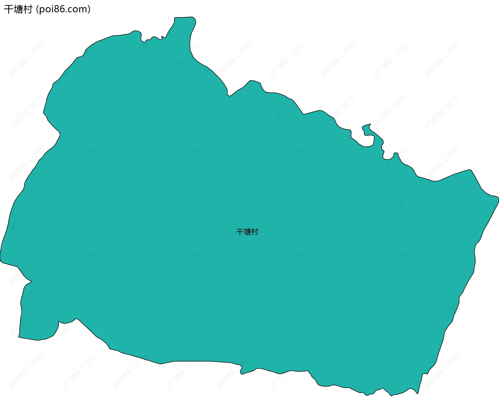 干塘村边界地图