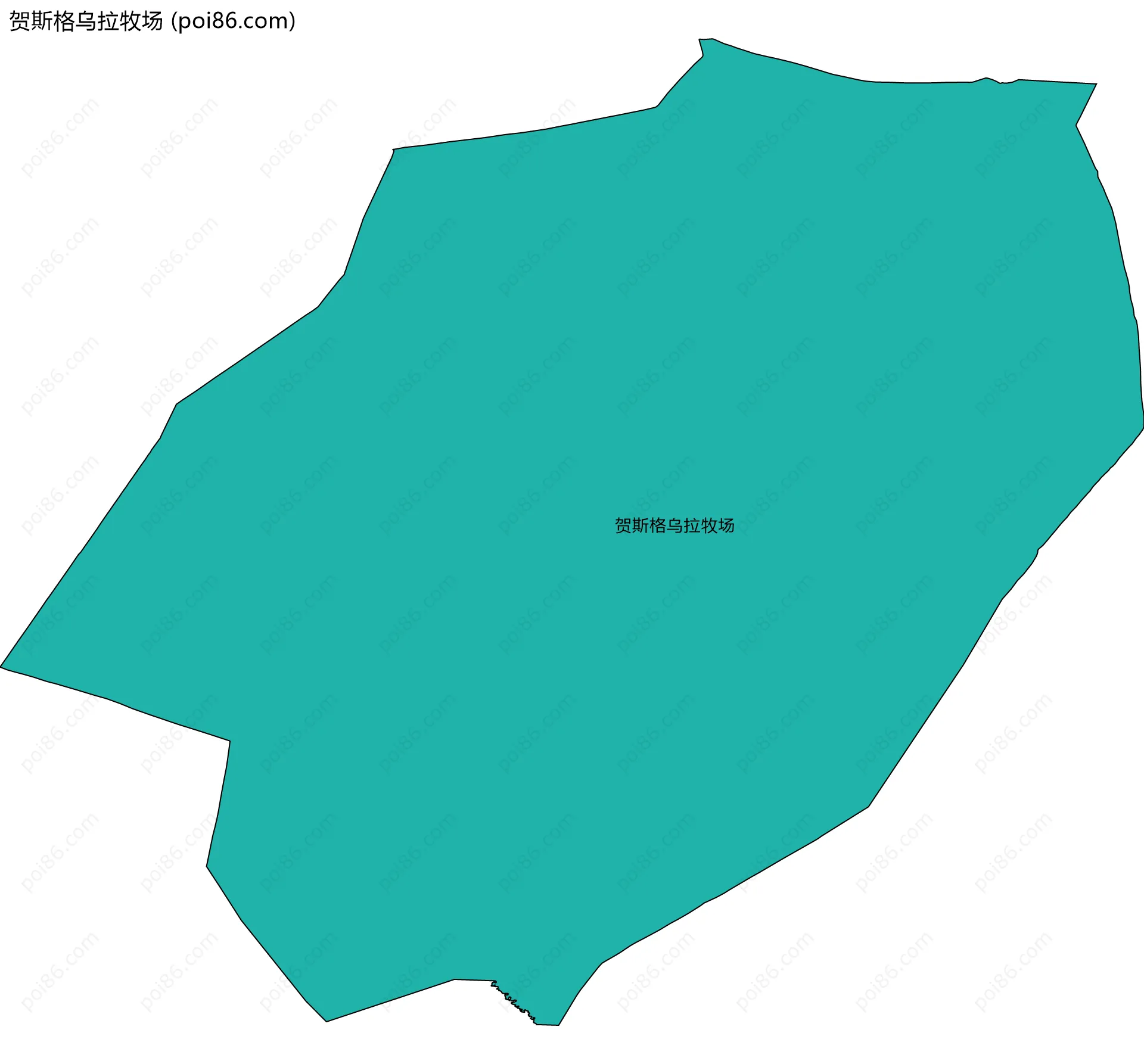 贺斯格乌拉牧场边界地图