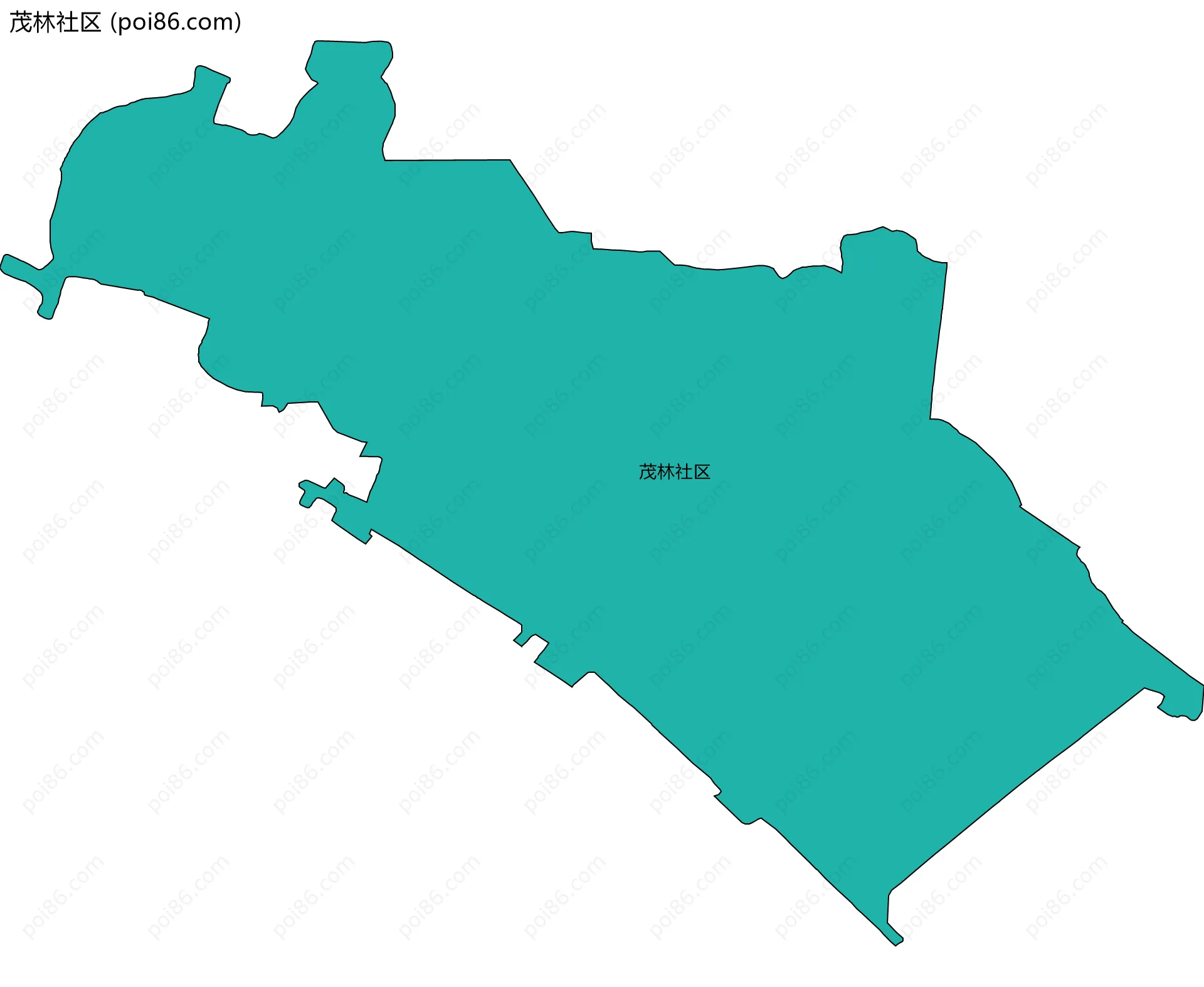 茂林社区边界地图