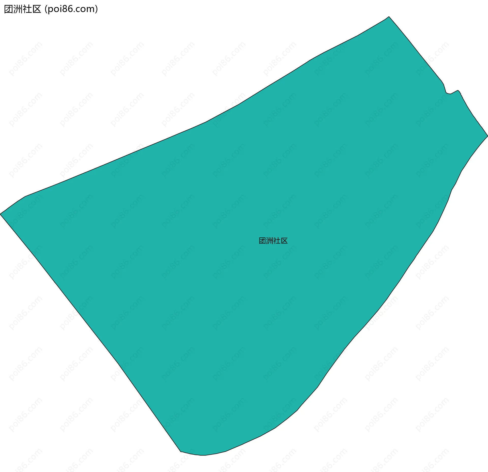团洲社区边界地图