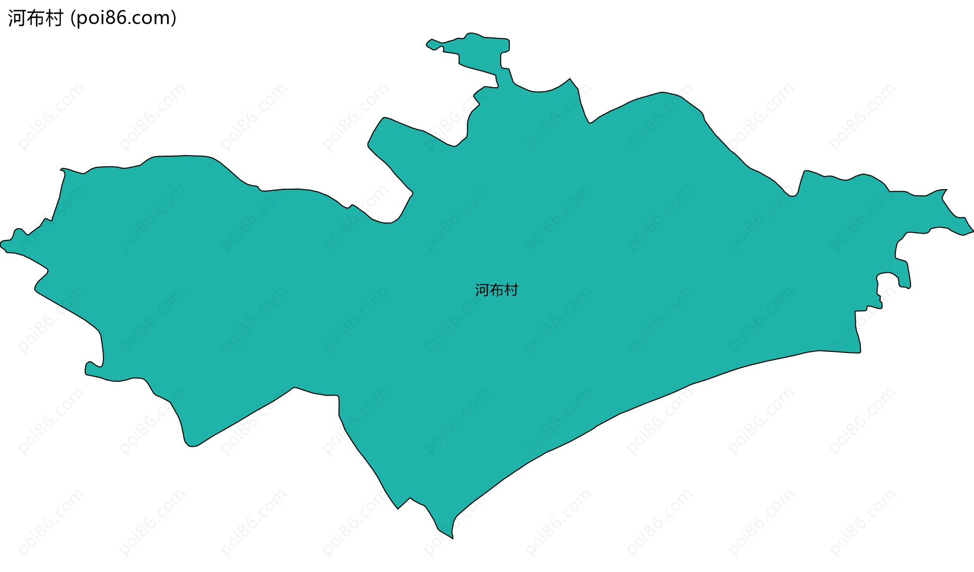 河布村边界地图
