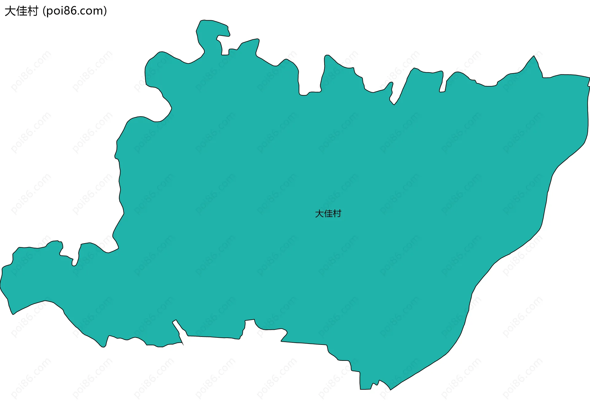 大佳村边界地图