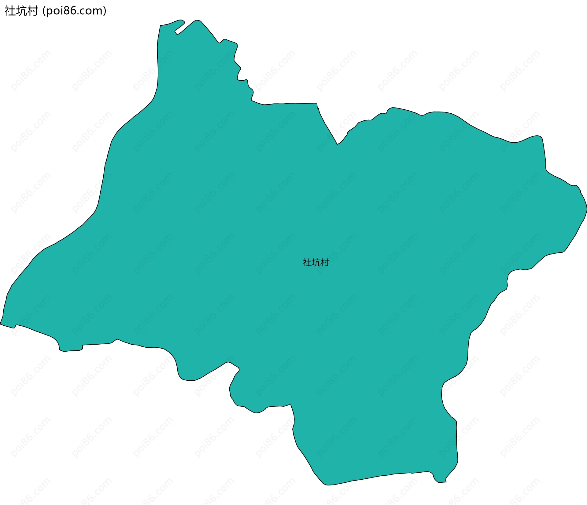 社坑村边界地图