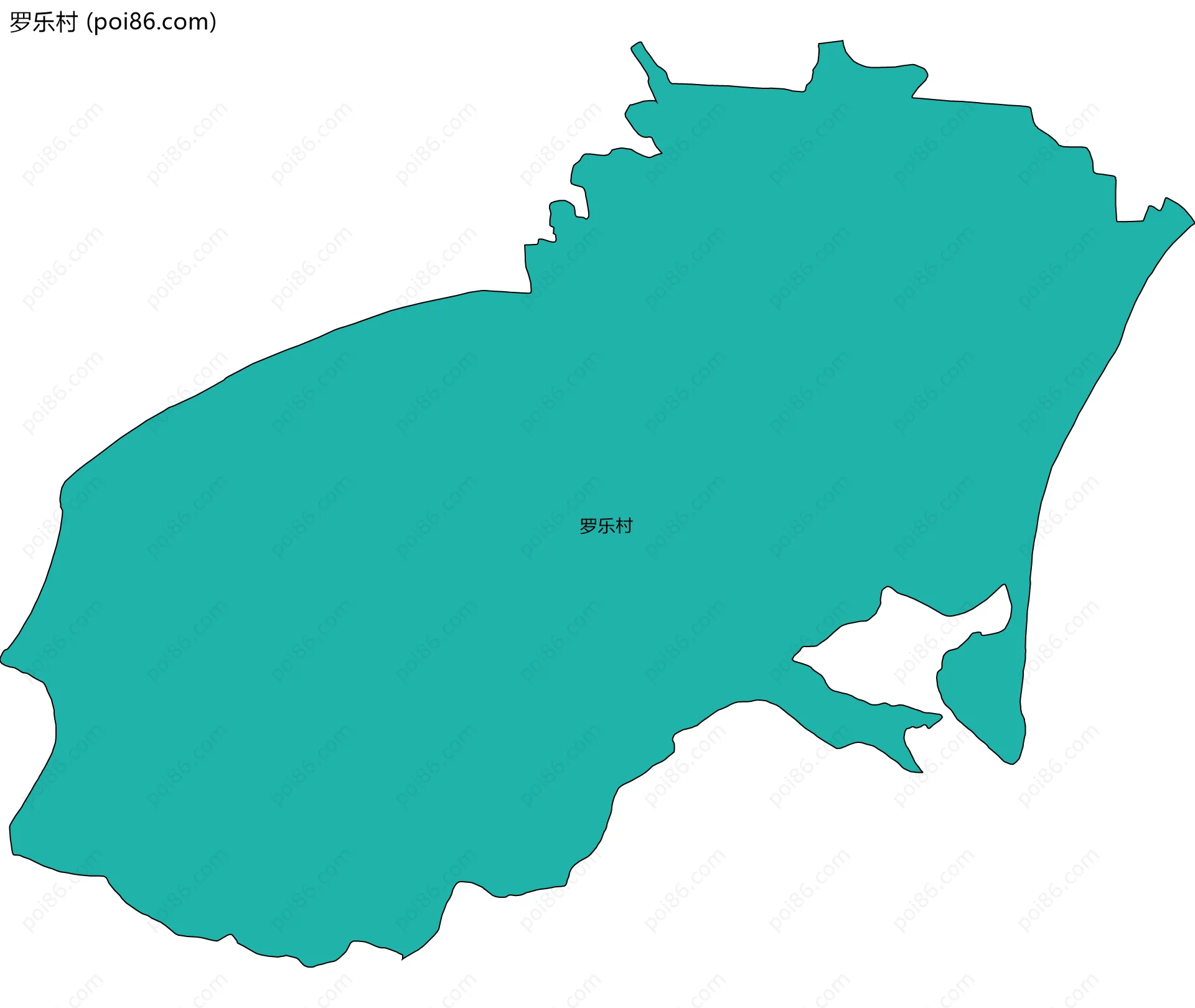 罗乐村边界地图