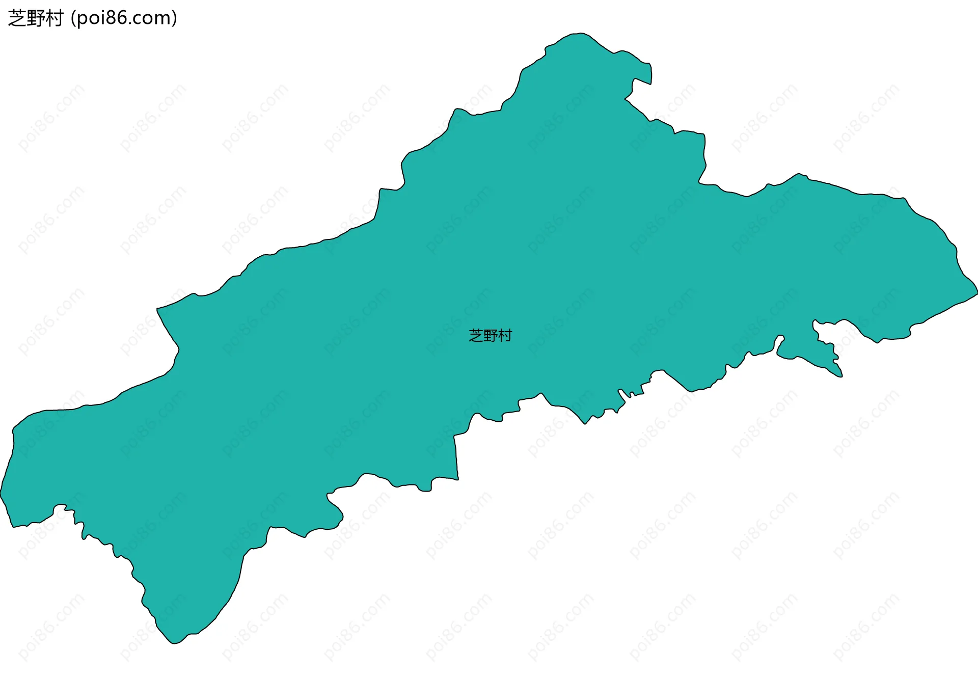 芝野村边界地图