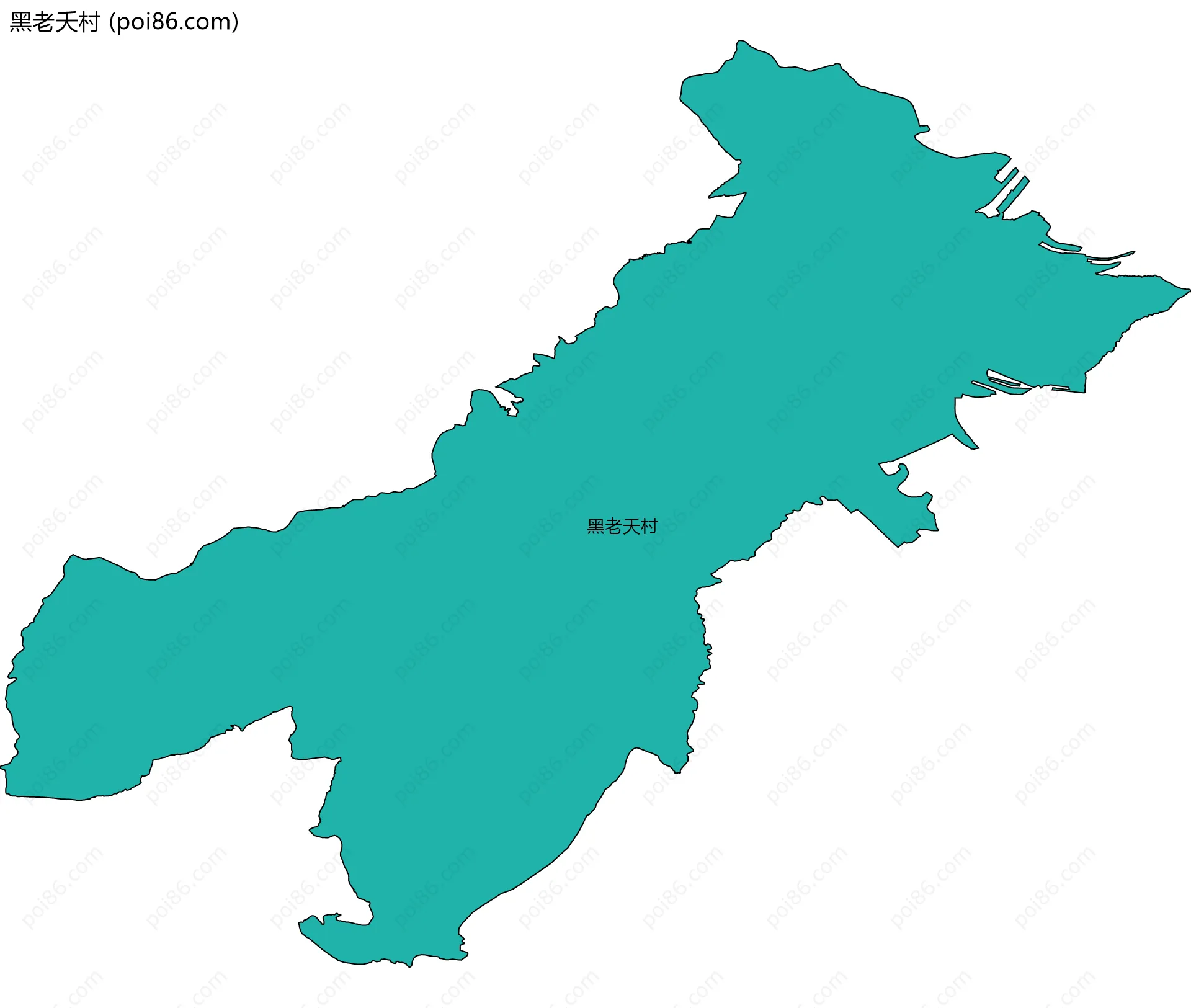 黑老夭村边界地图