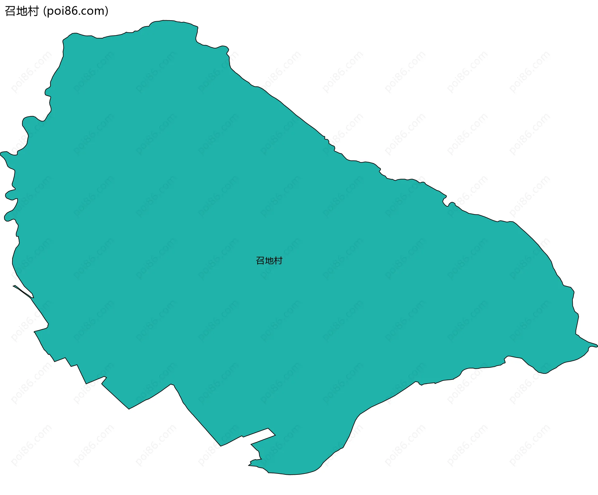 召地村边界地图