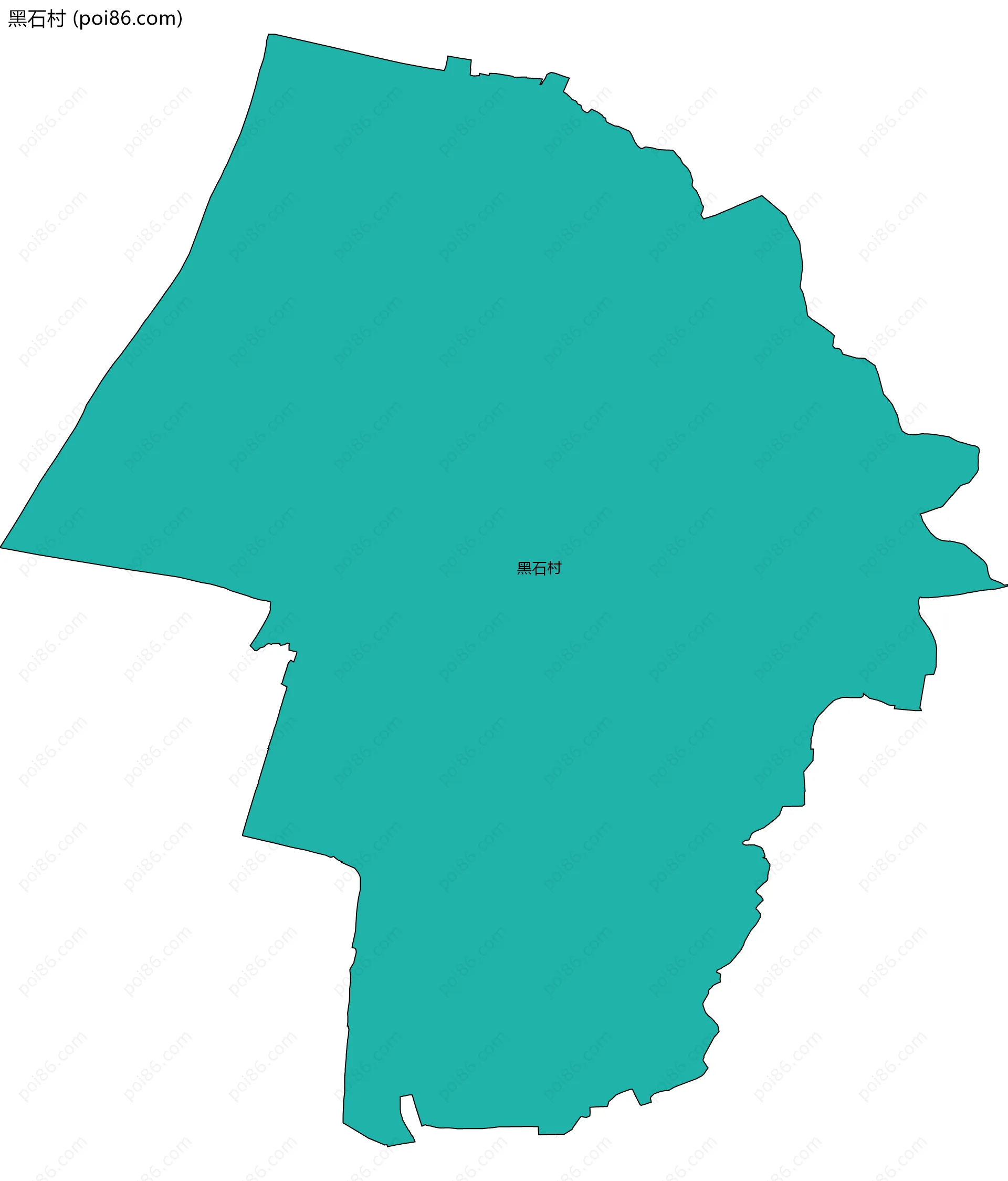 黑石村边界地图
