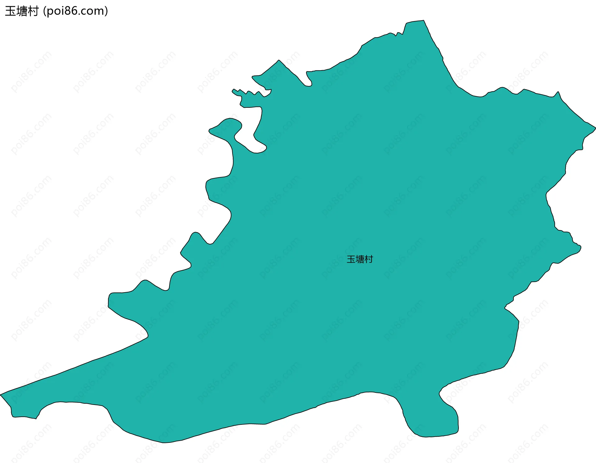 玉塘村边界地图