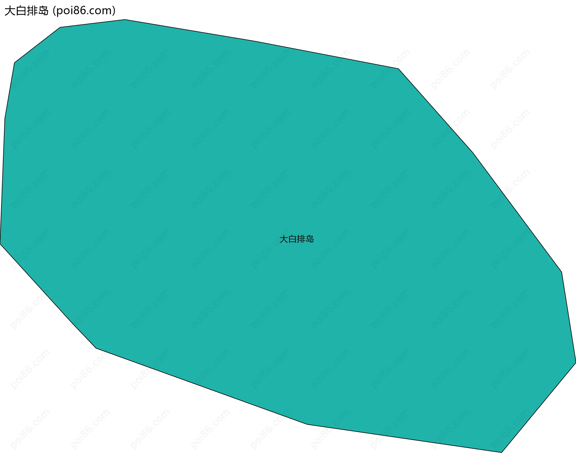 大白排岛边界地图