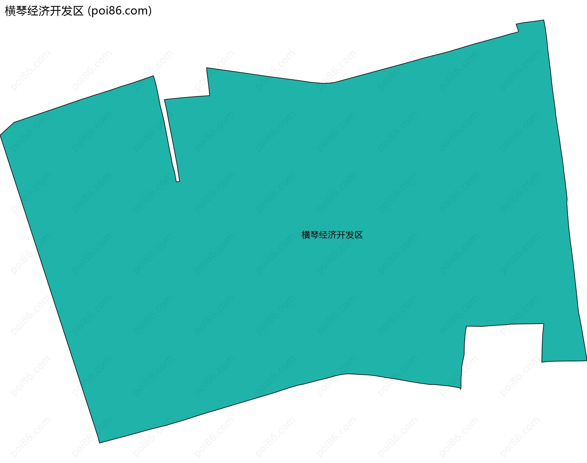 横琴经济开发区边界地图