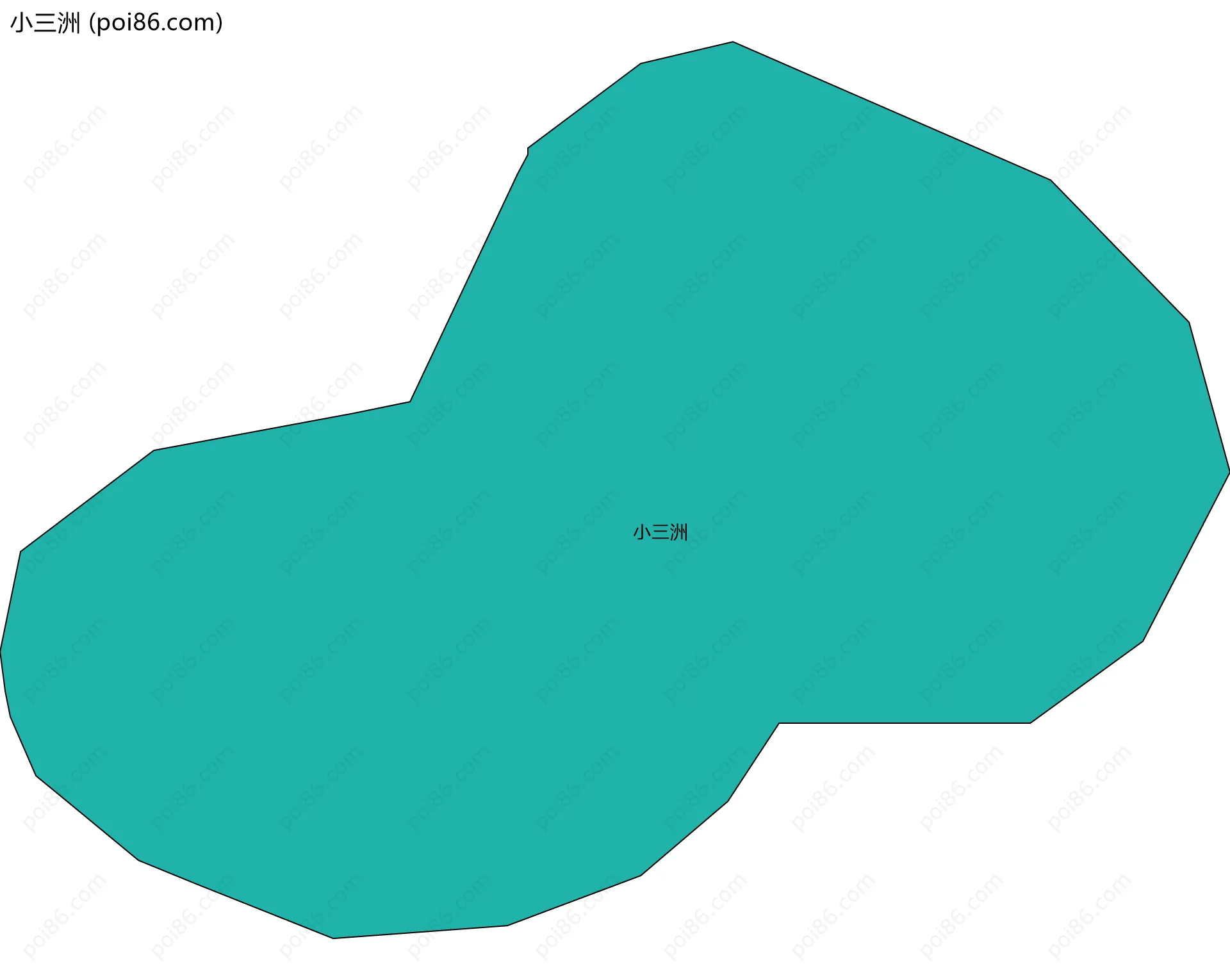 小三洲边界地图