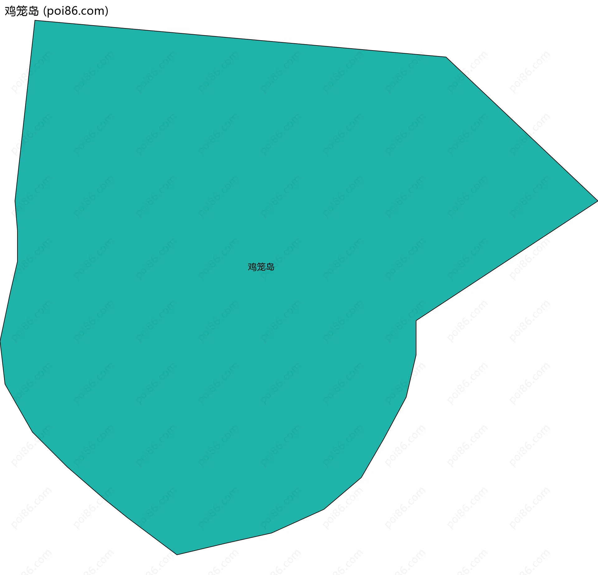 鸡笼岛边界地图