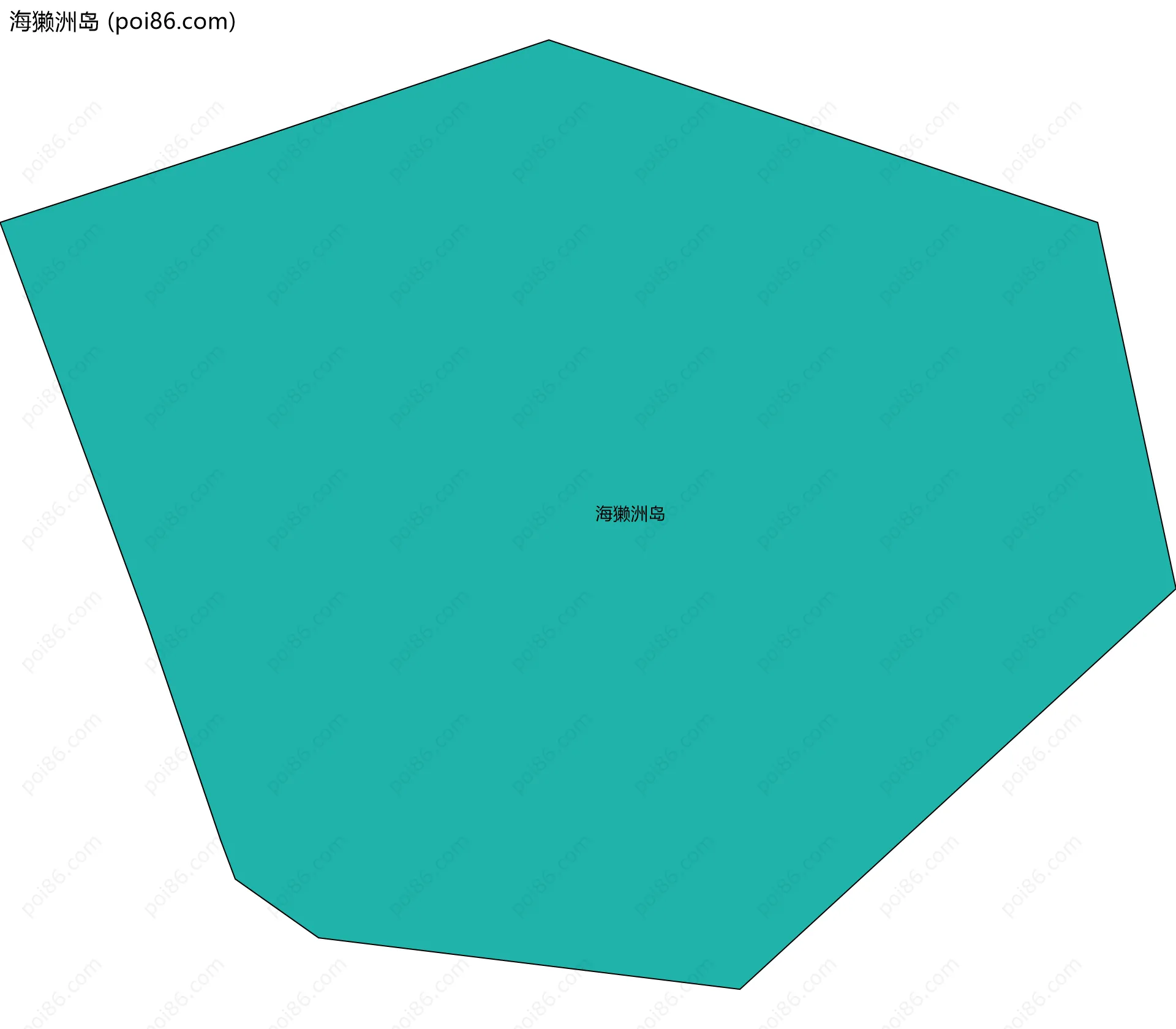 海獭洲岛边界地图