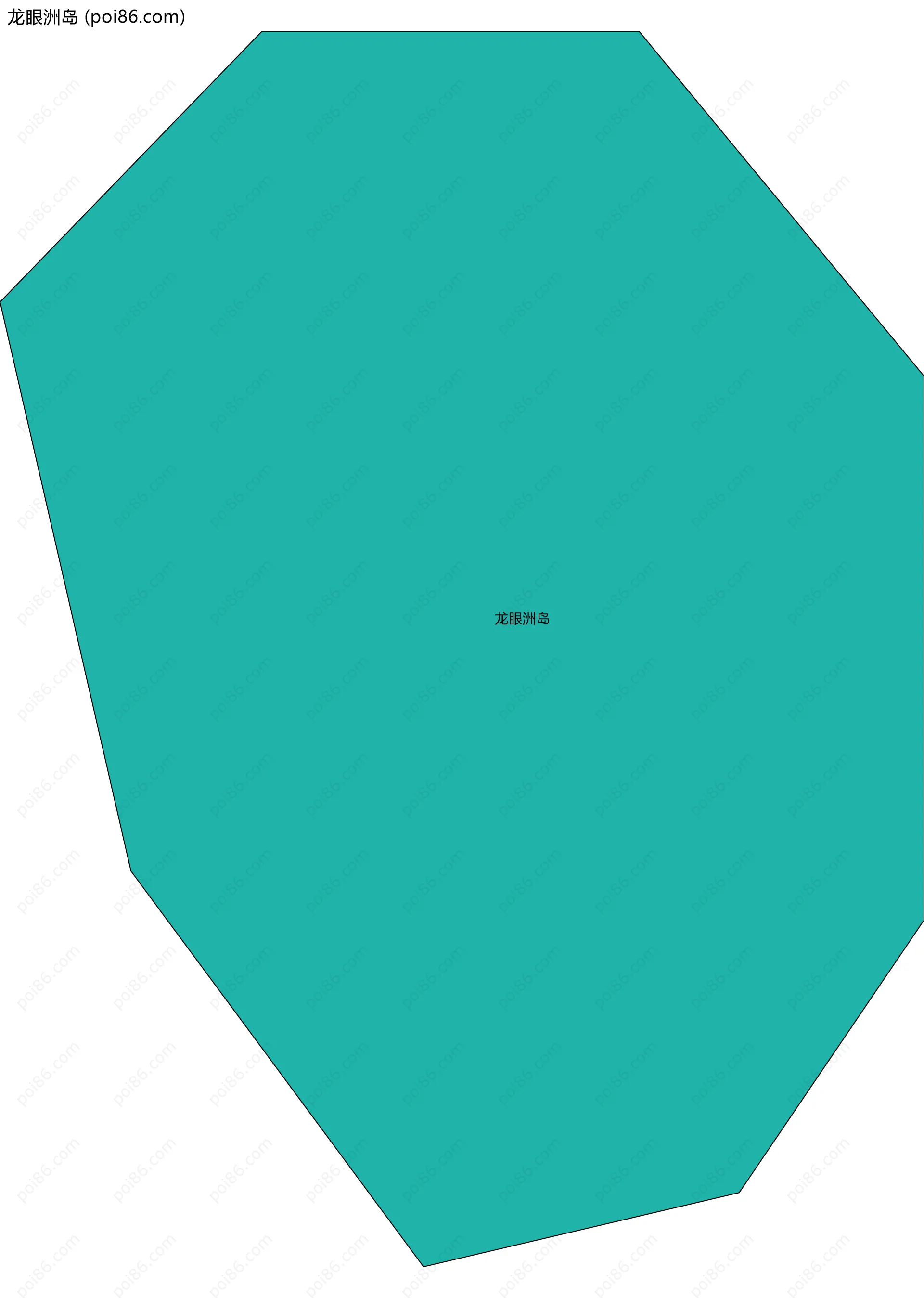 龙眼洲岛边界地图