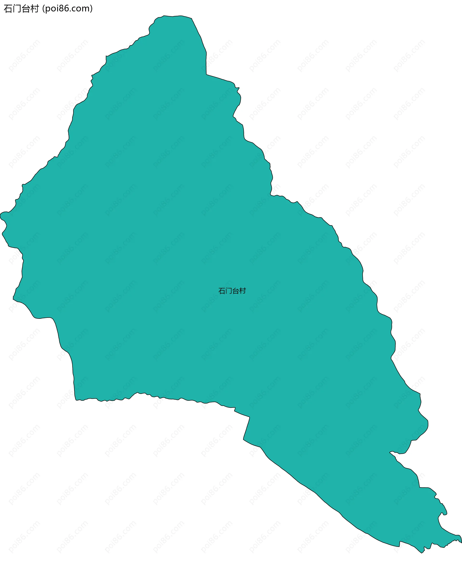 石门台村边界地图