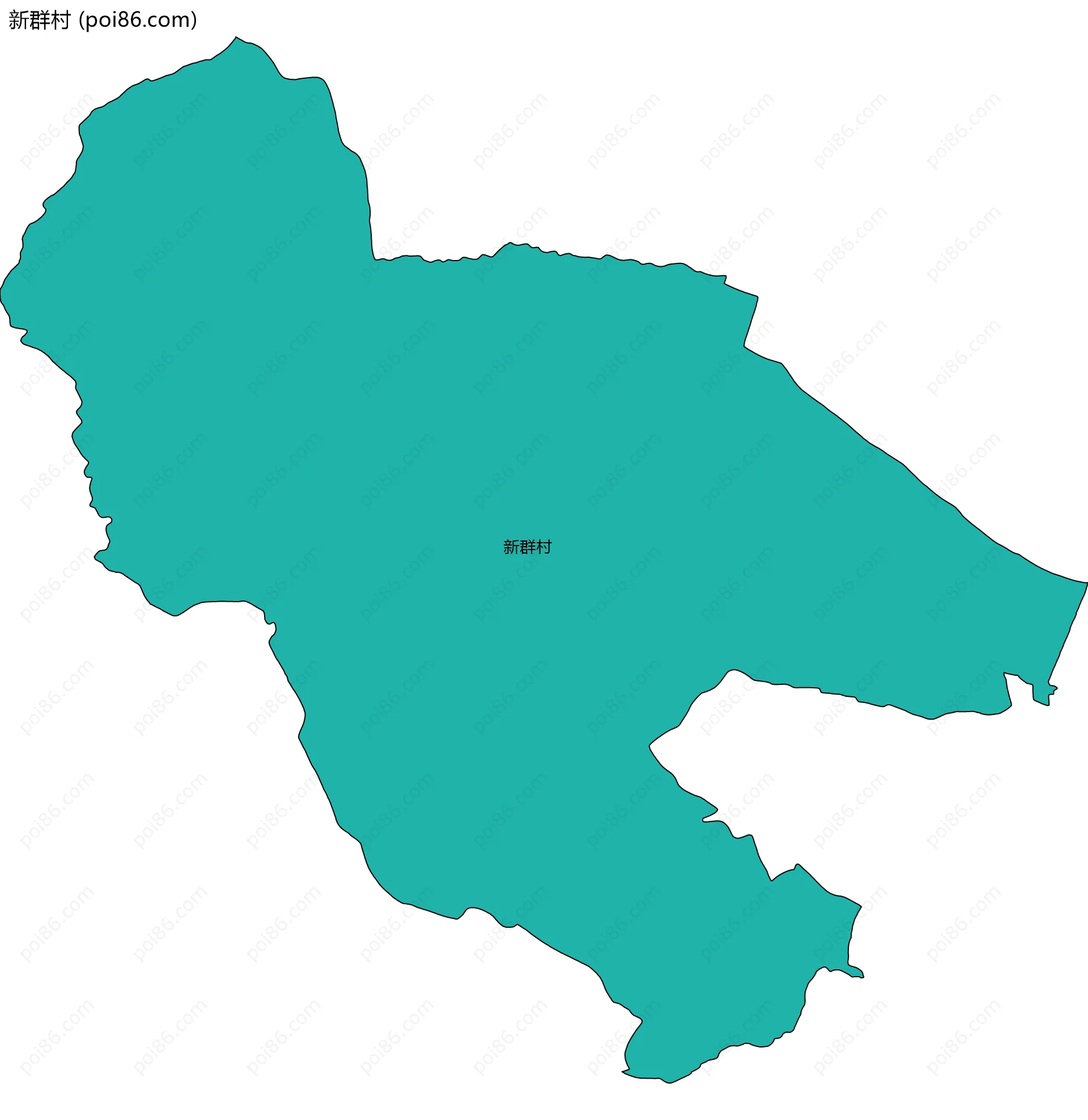 新群村边界地图