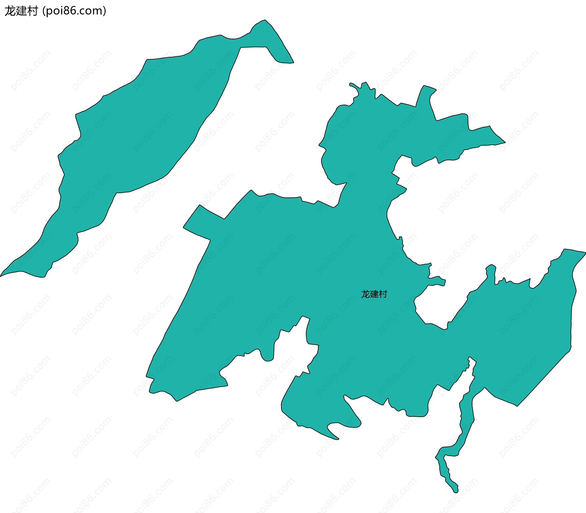 龙建村边界地图