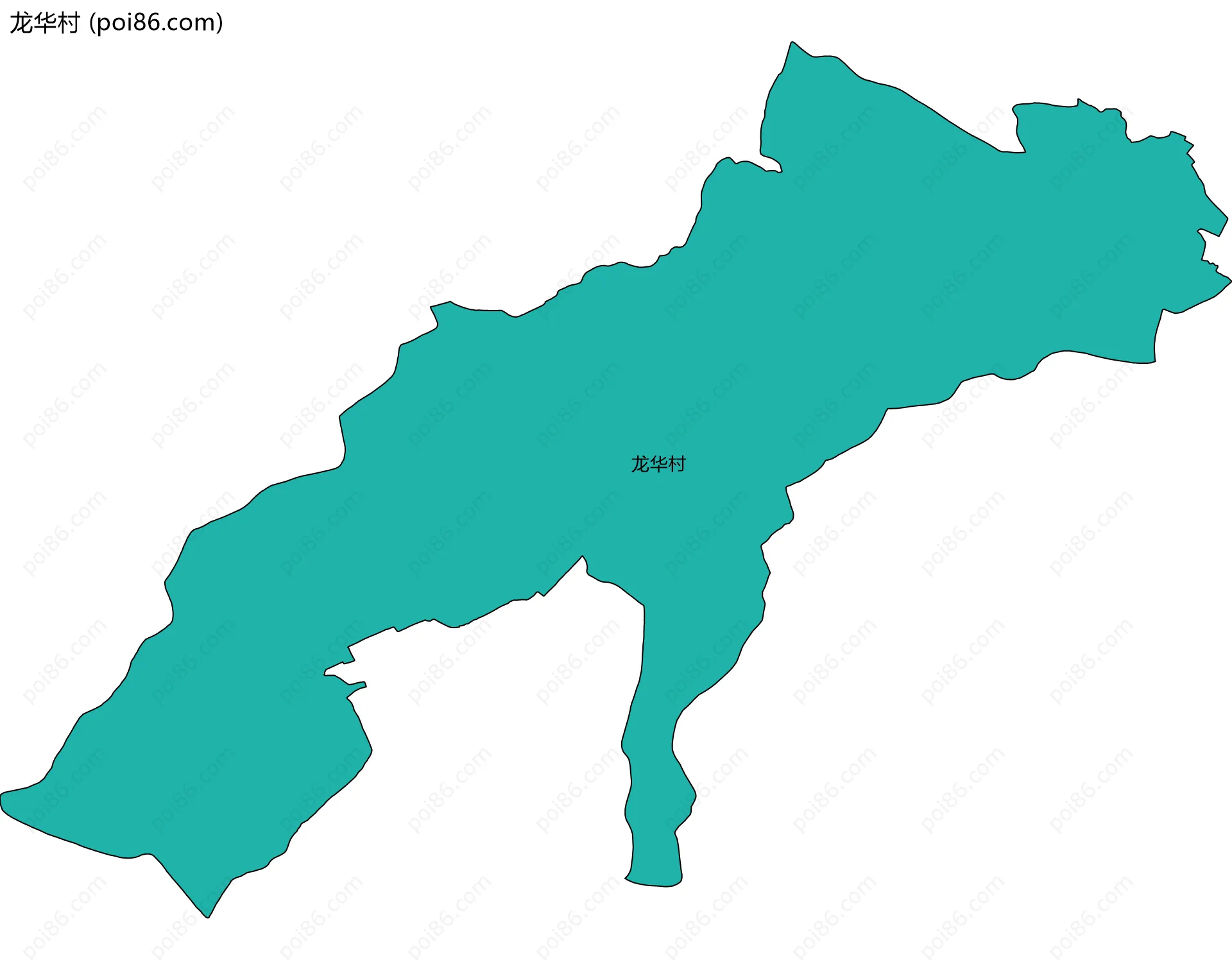 龙华村边界地图