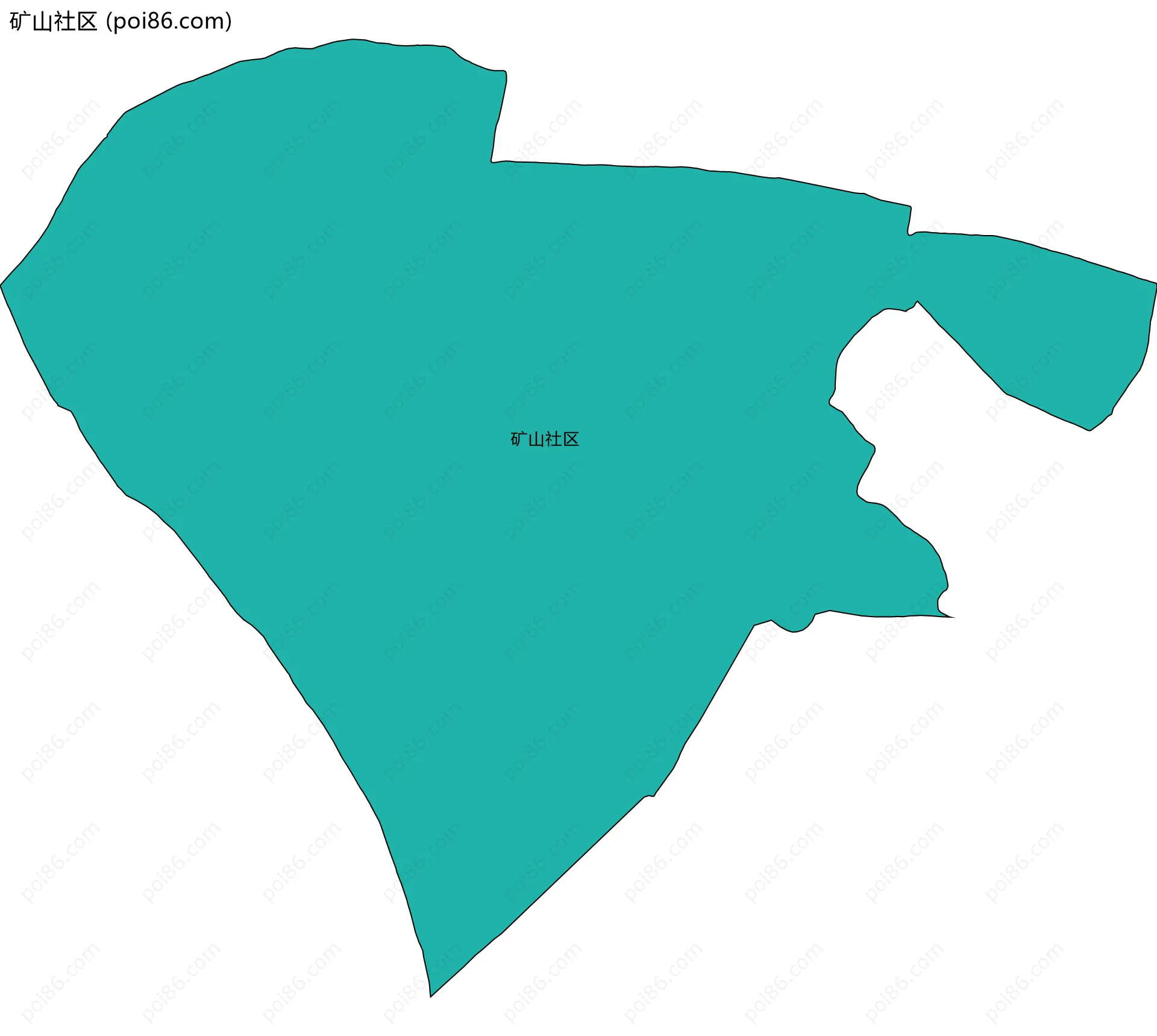 矿山社区边界地图