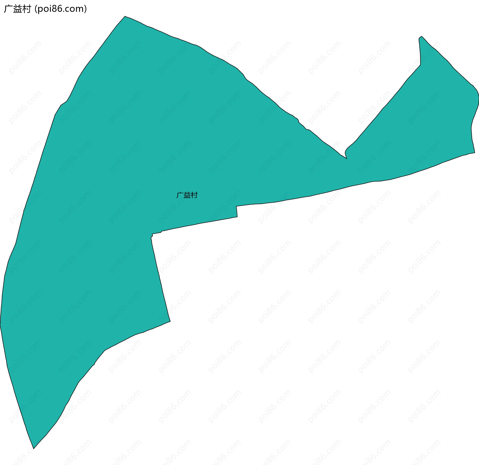 广益村边界地图
