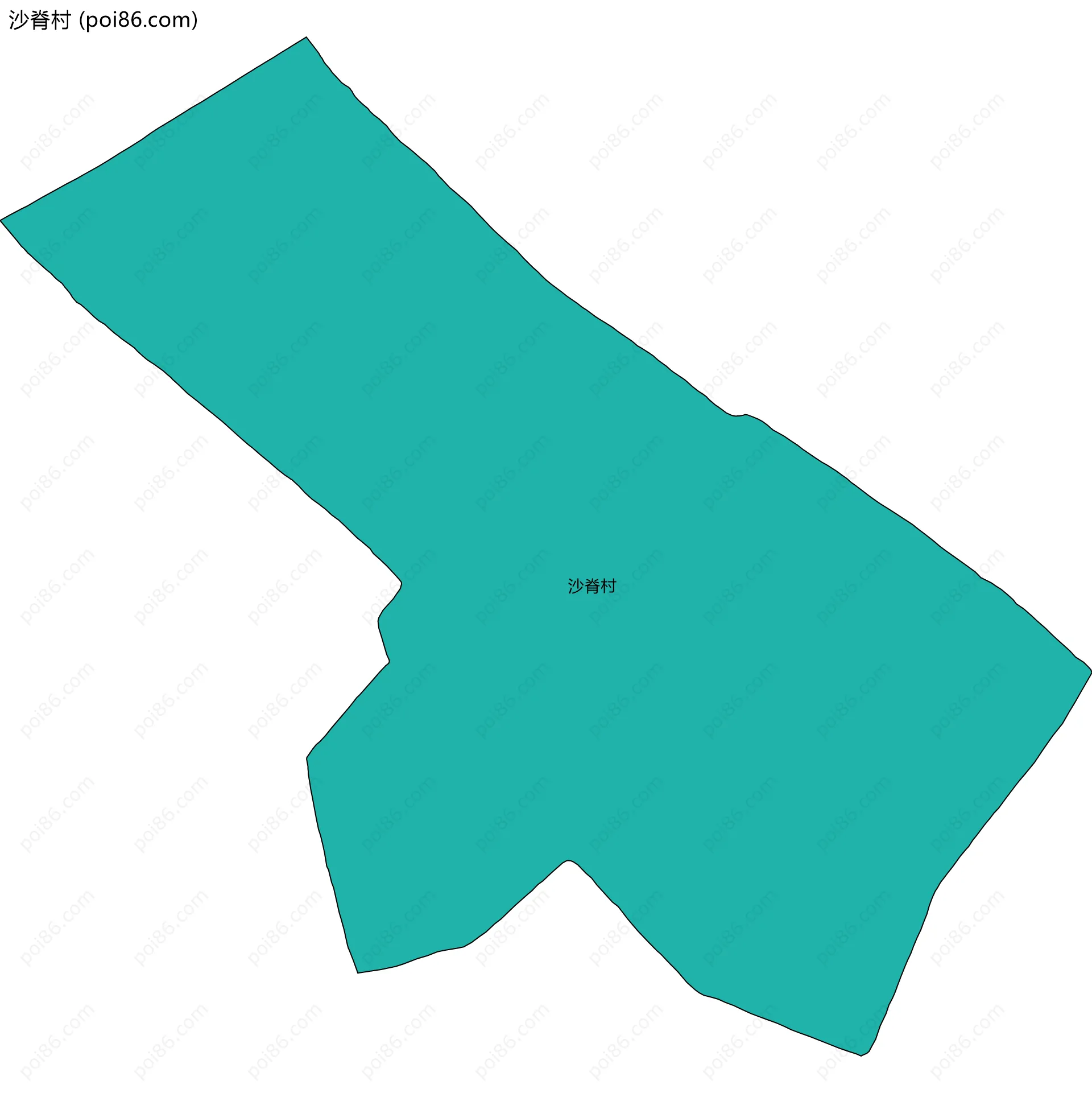 沙脊村边界地图