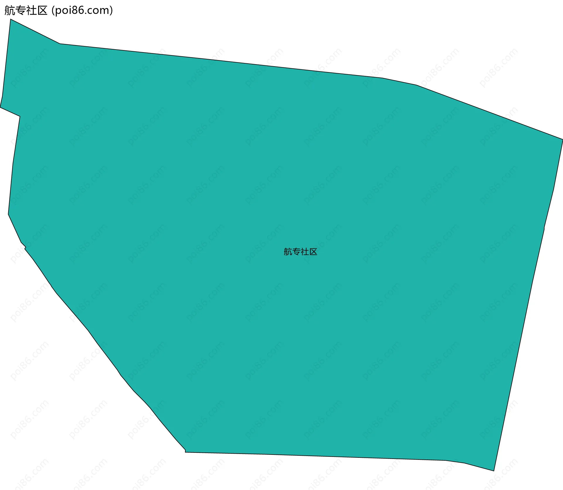 航专社区边界地图