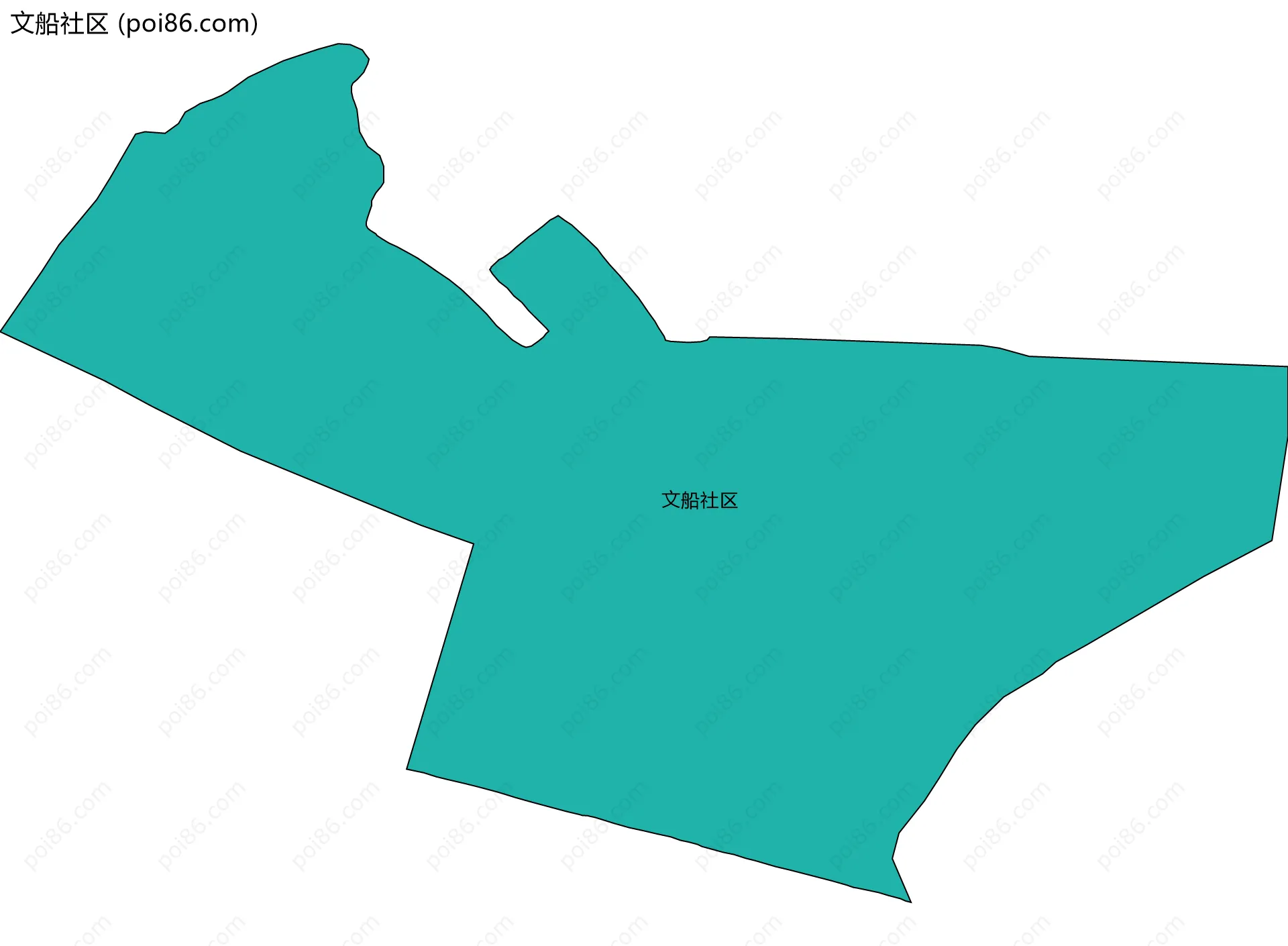 文船社区边界地图