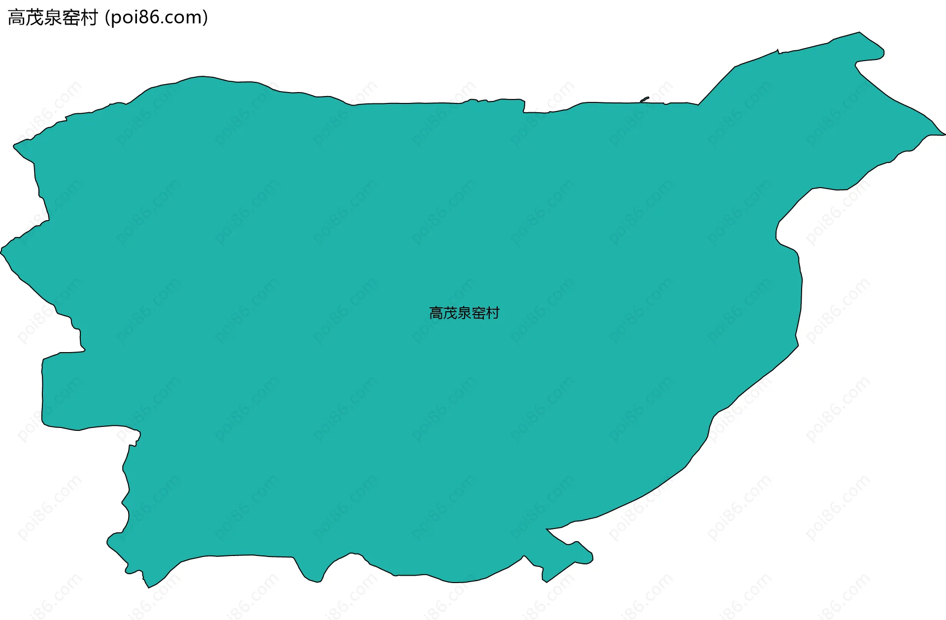 高茂泉窑村边界地图