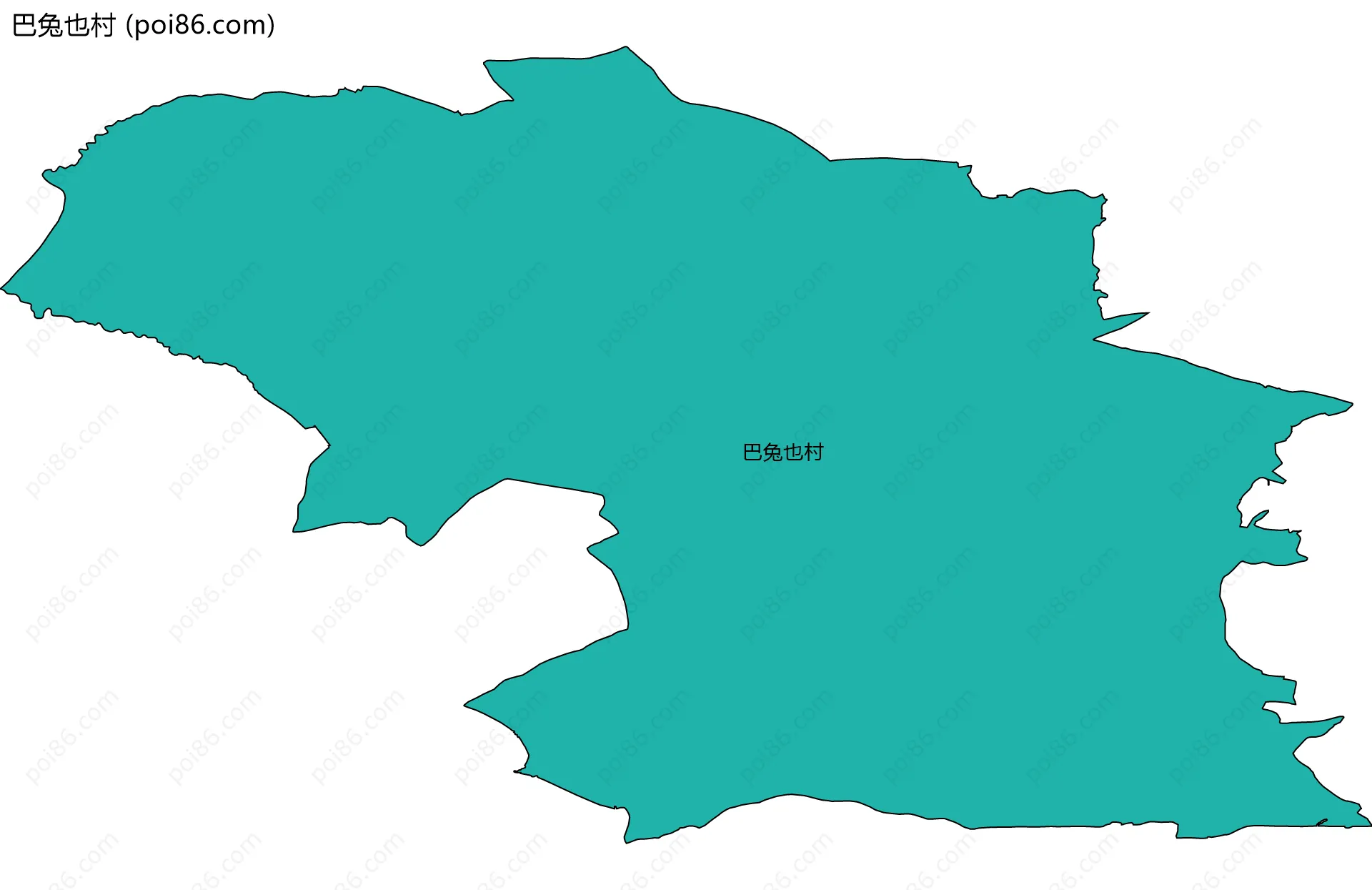 巴兔也村边界地图
