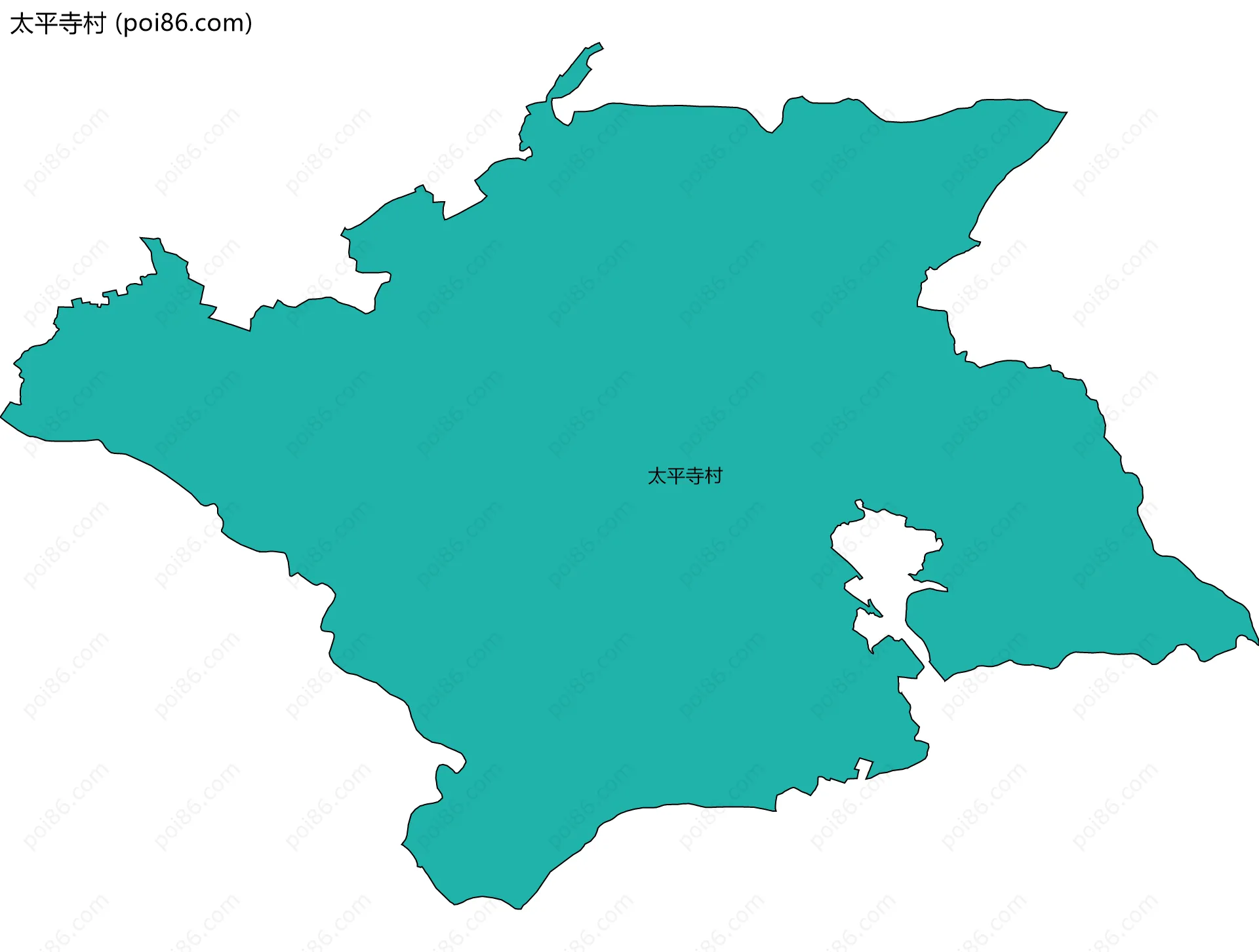 太平寺村边界地图