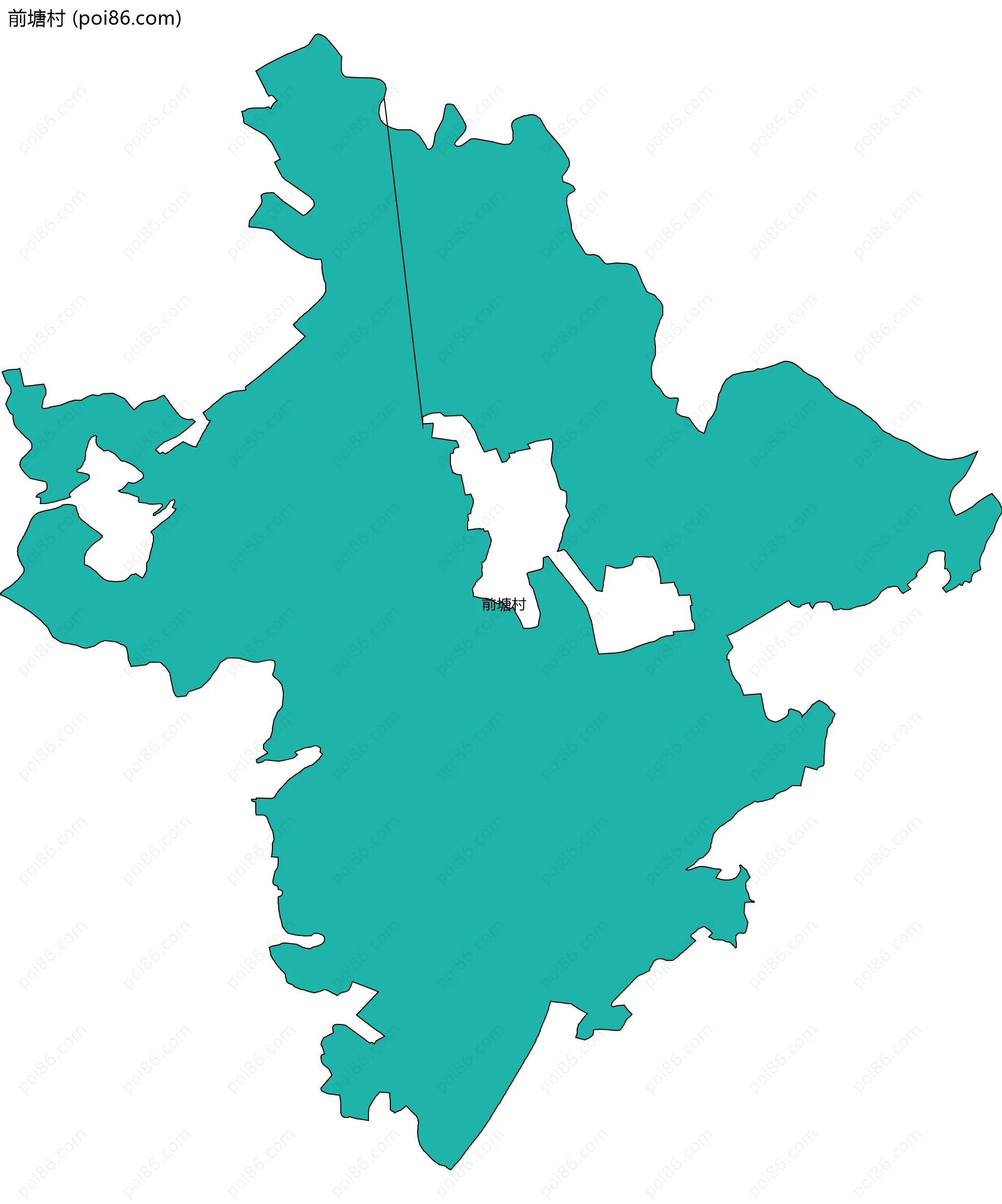 前塘村边界地图