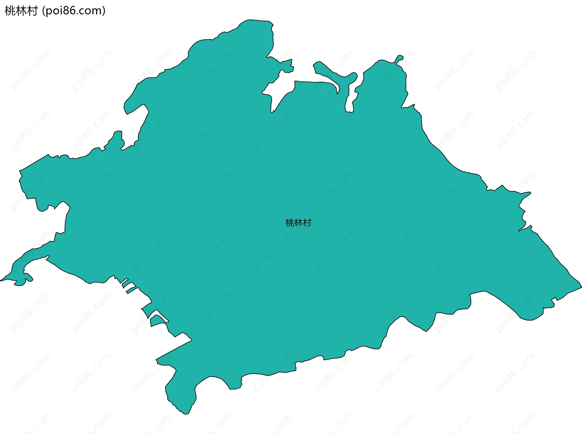 桃林村边界地图
