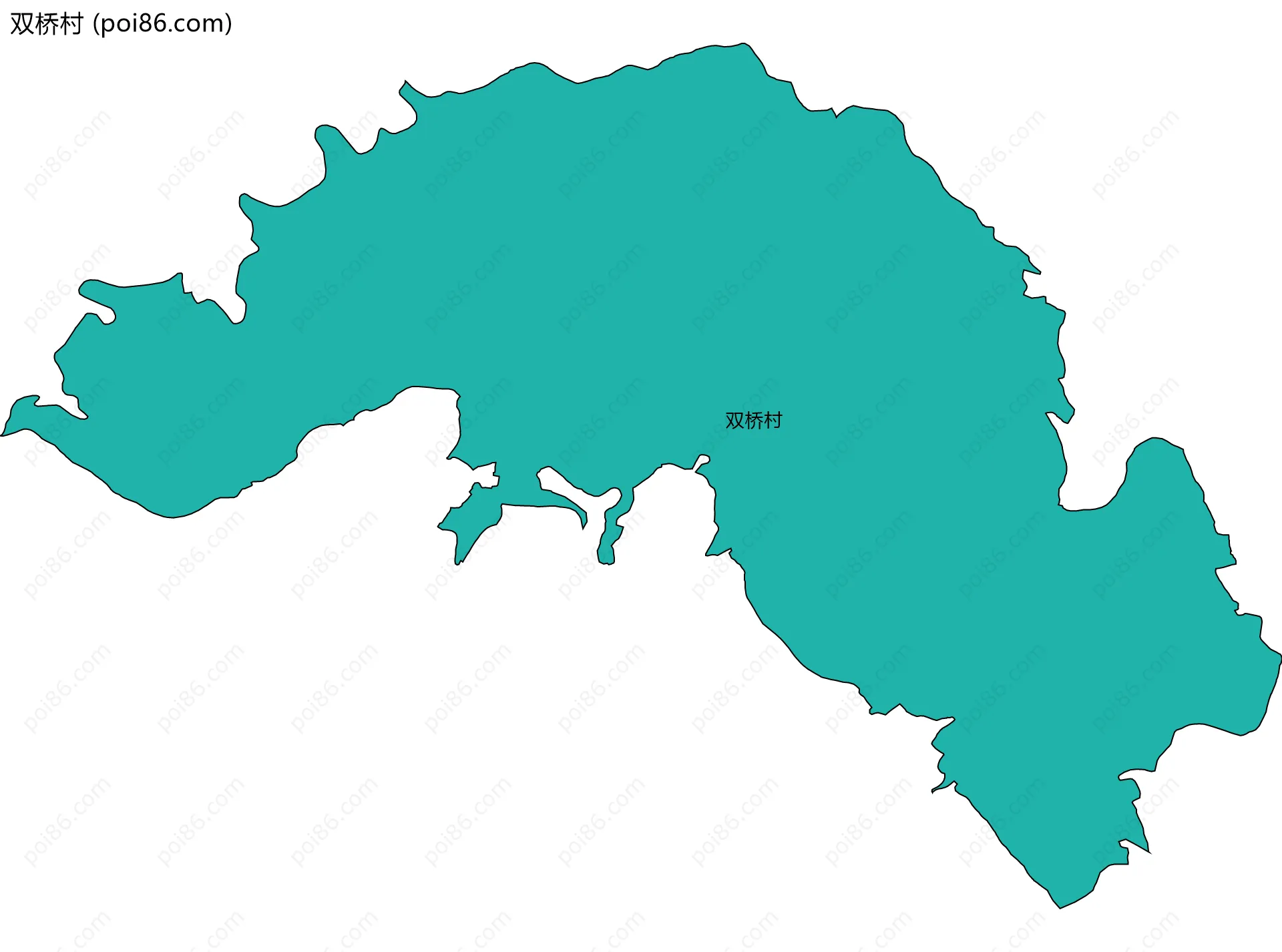 双桥村边界地图