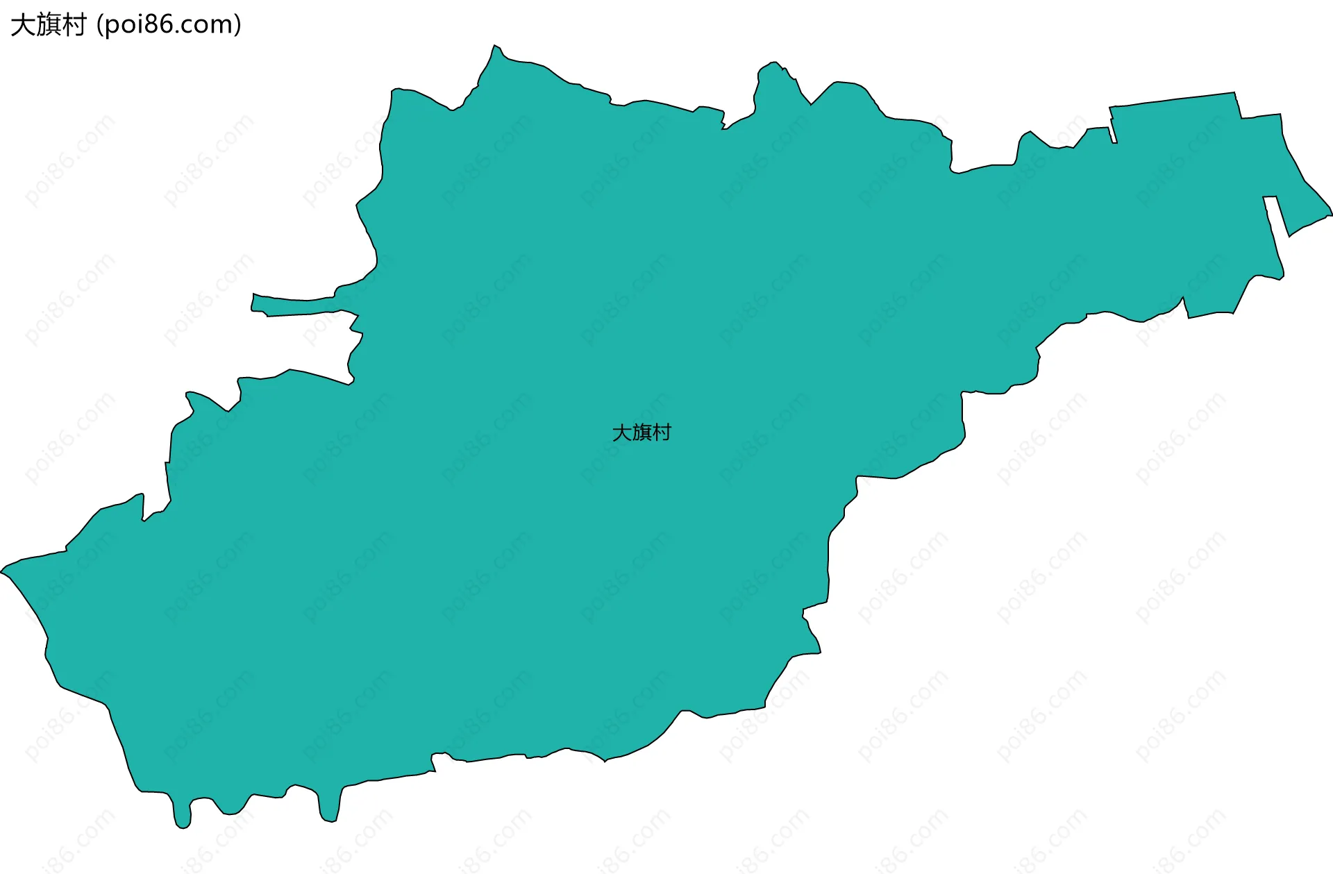 大旗村边界地图
