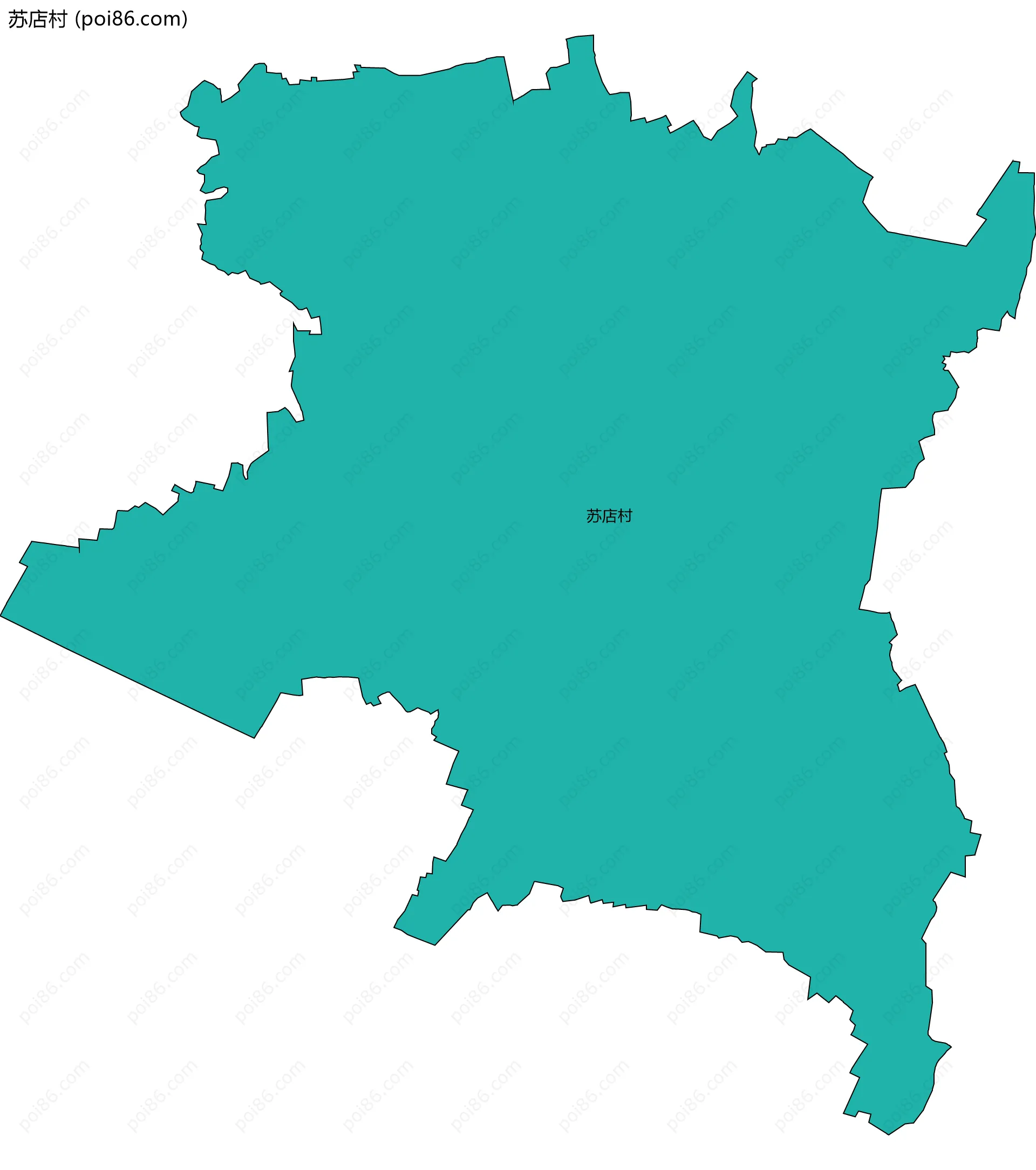 苏店村边界地图