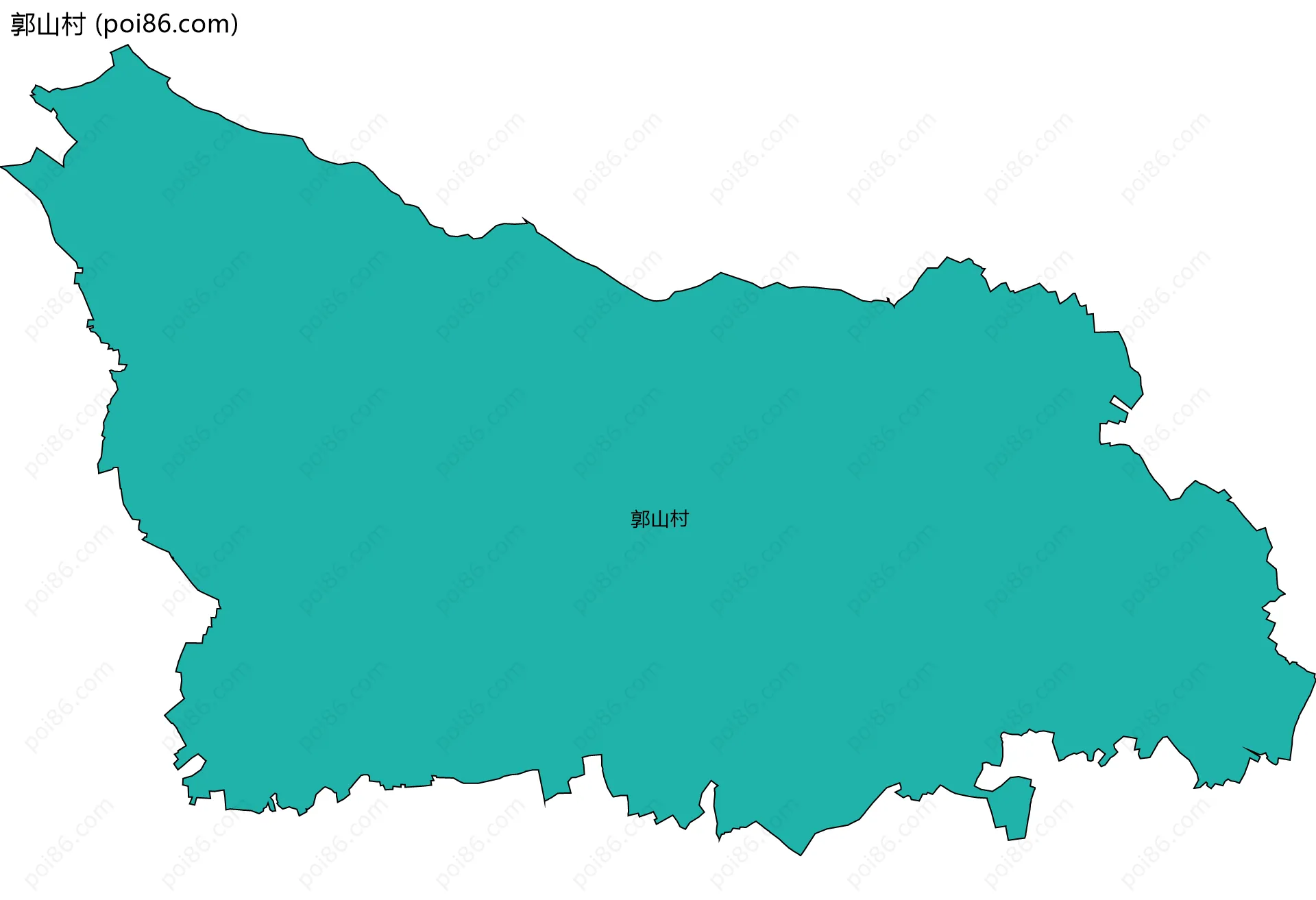 郭山村边界地图