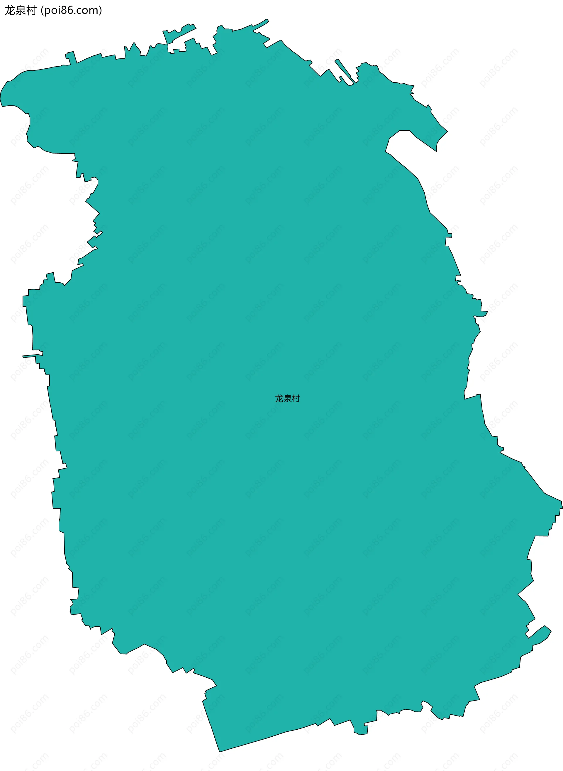 龙泉村边界地图