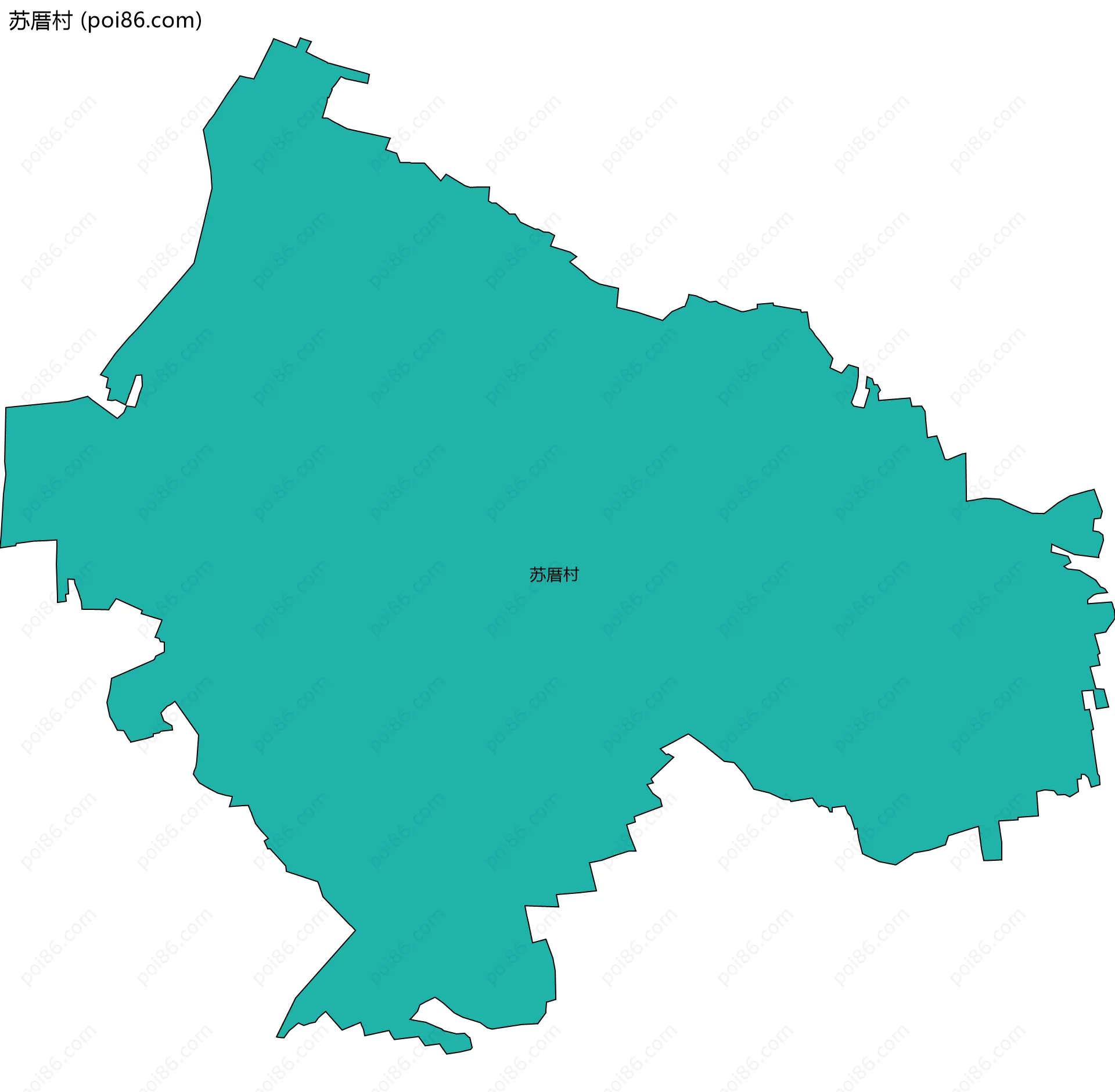 苏厝村边界地图
