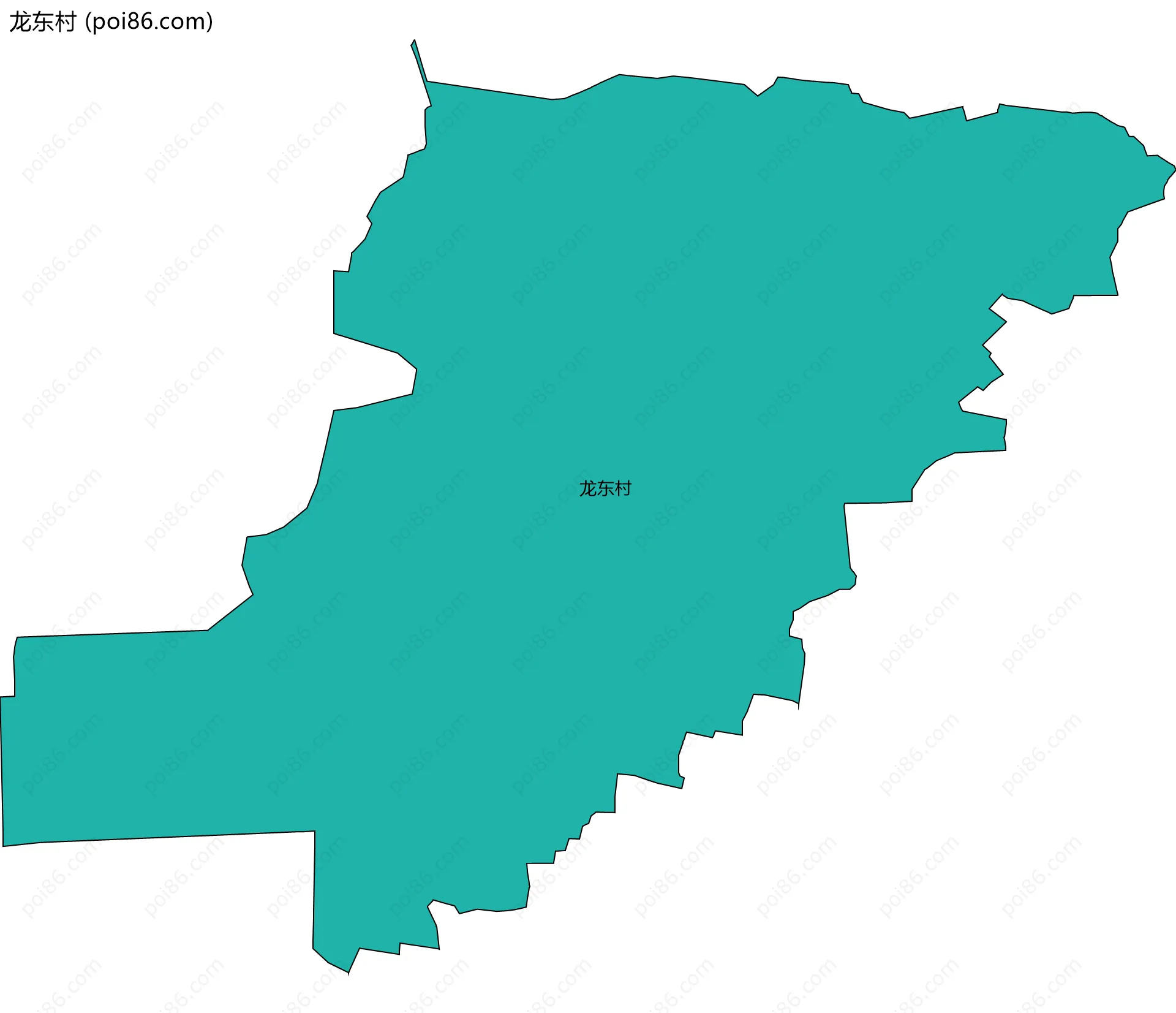 龙东村边界地图
