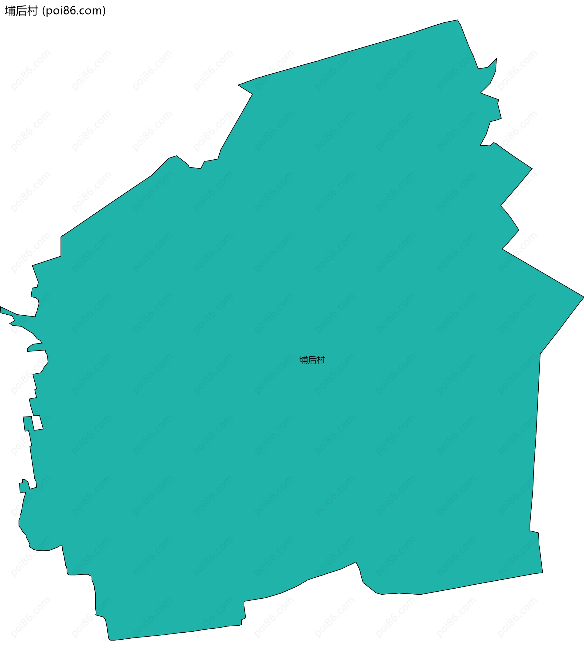 埔后村边界地图