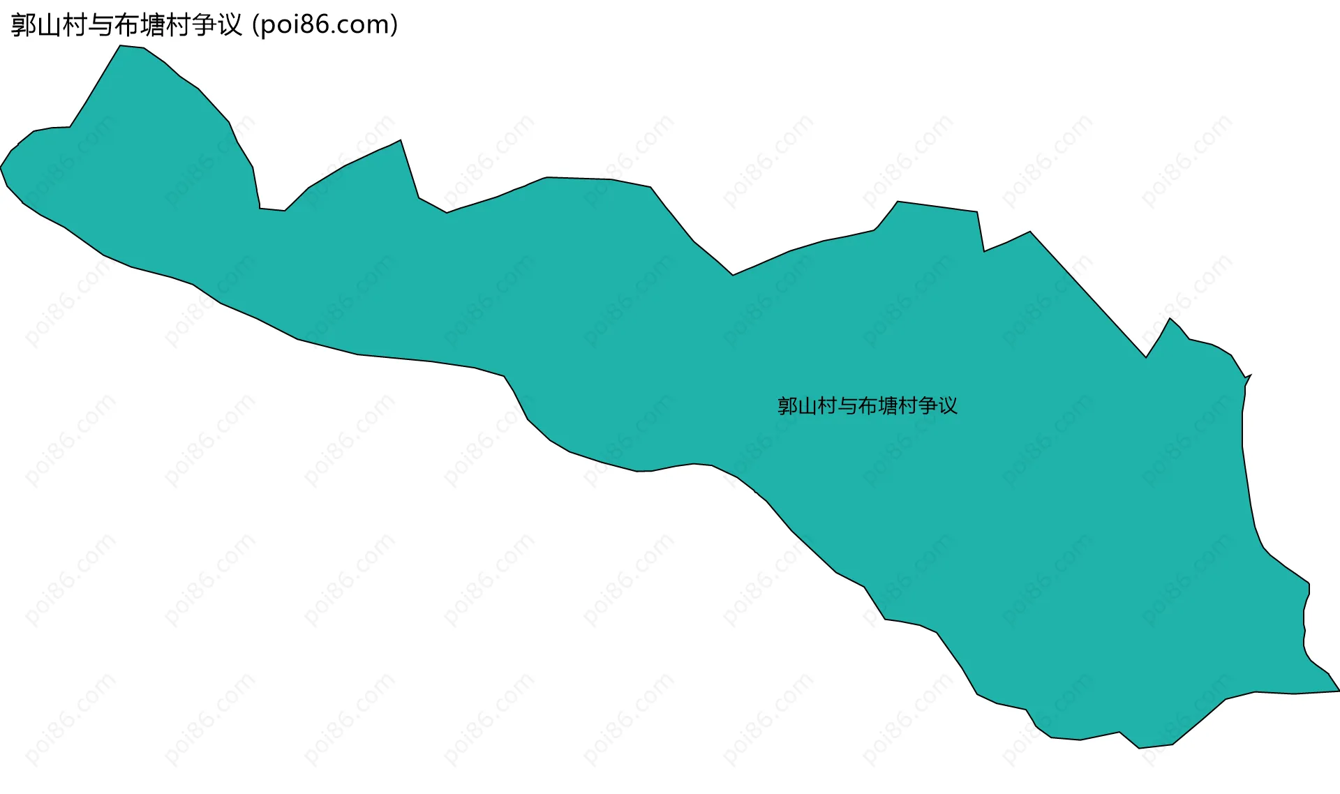 郭山村与布塘村争议边界地图