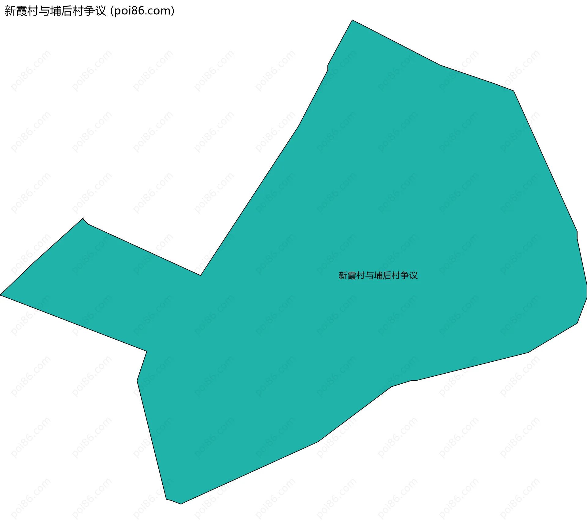 新霞村与埔后村争议边界地图