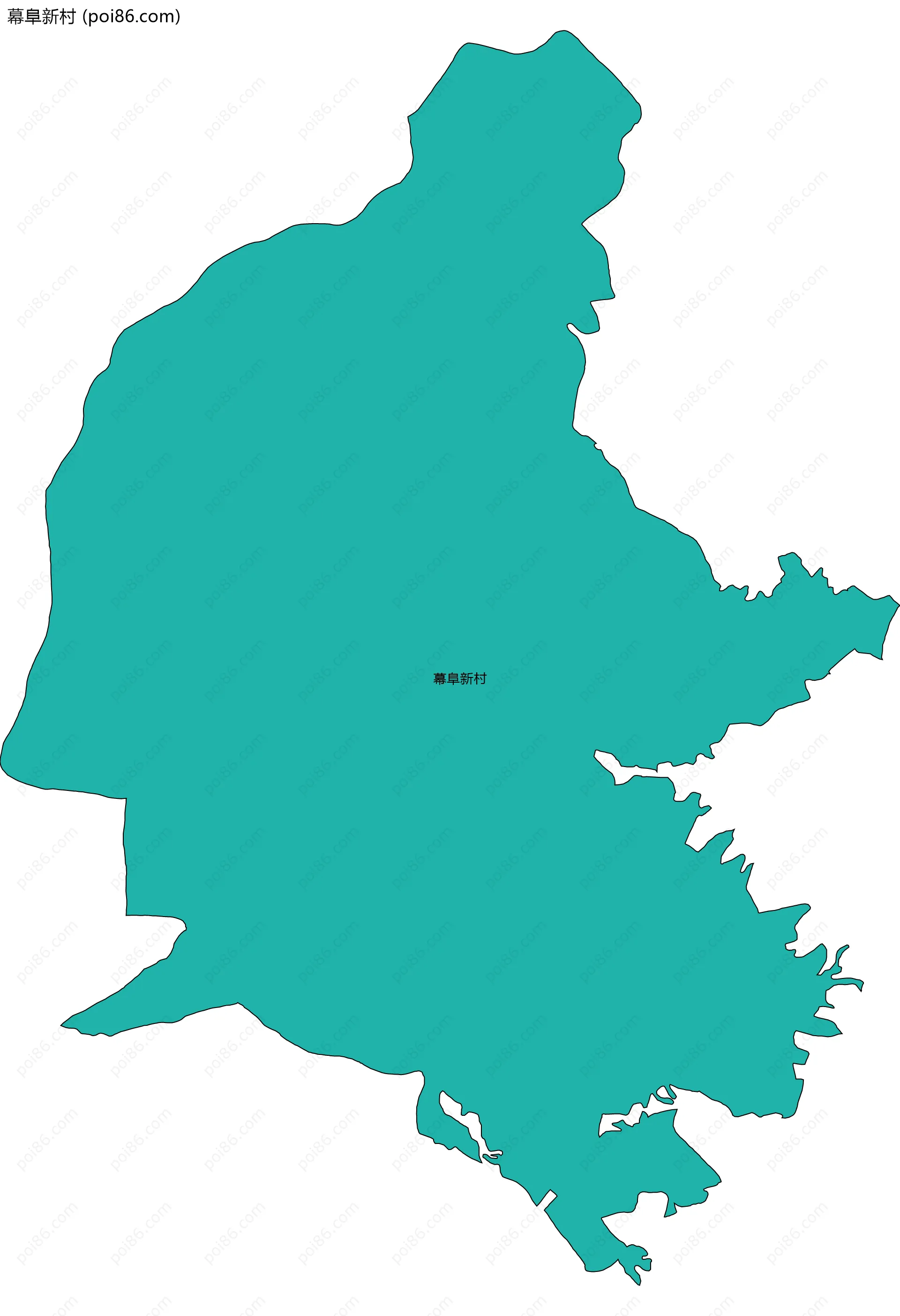 幕阜新村边界地图